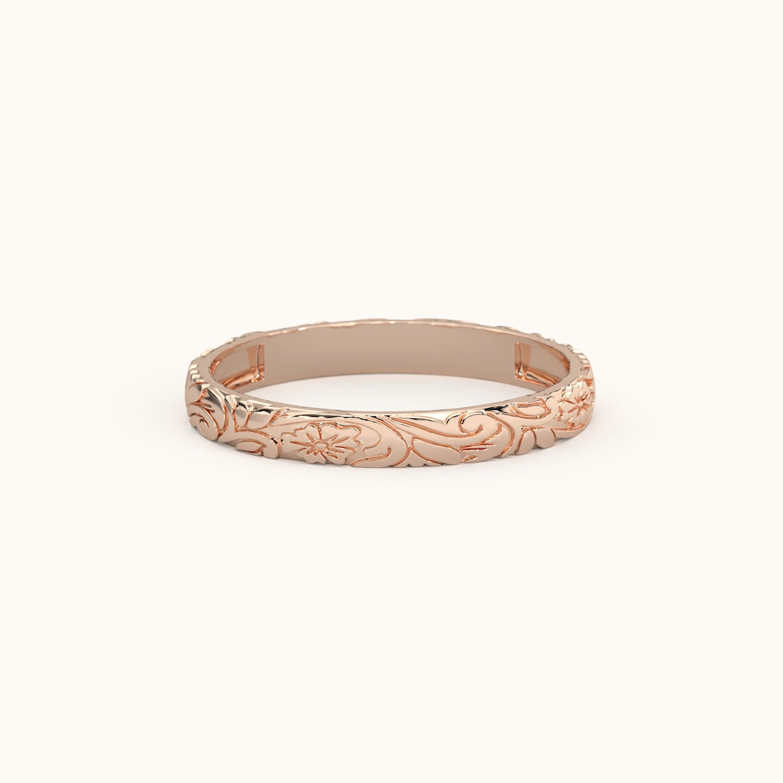 14k Gold Pattern Ring