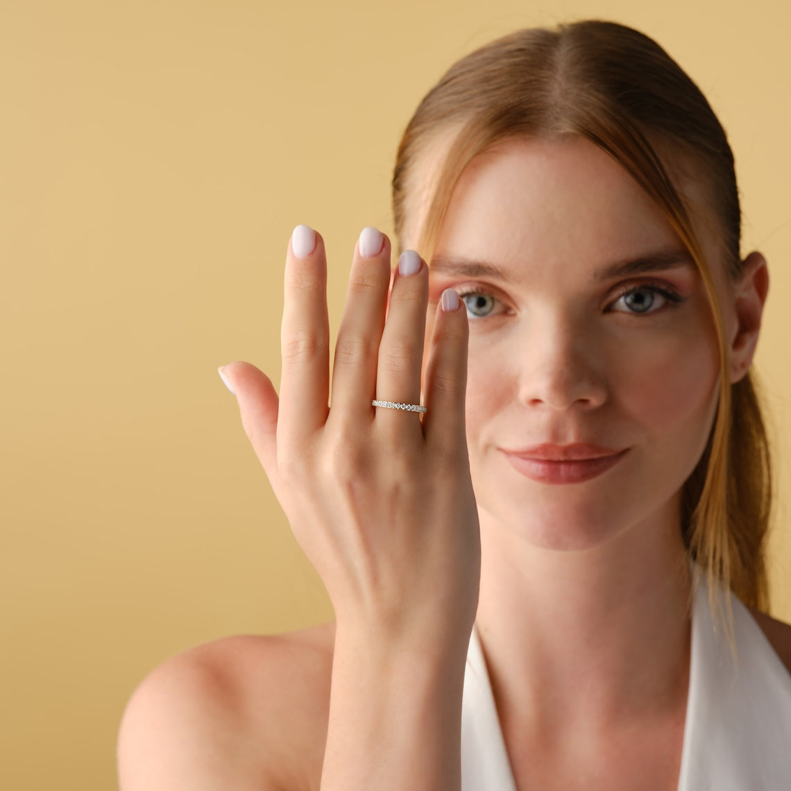 Half Eternity Ring 14k Gold