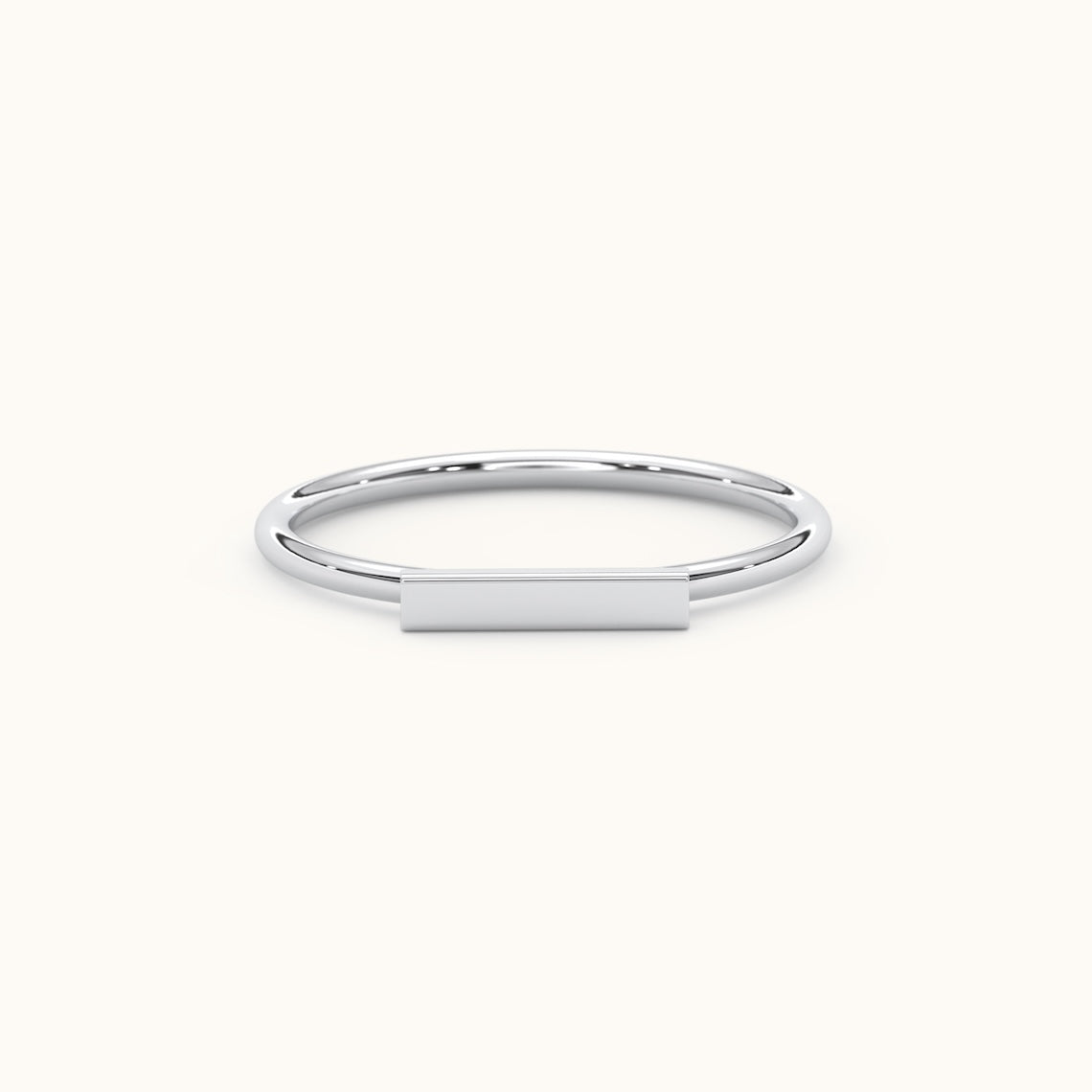 14k Gold Bar Ring