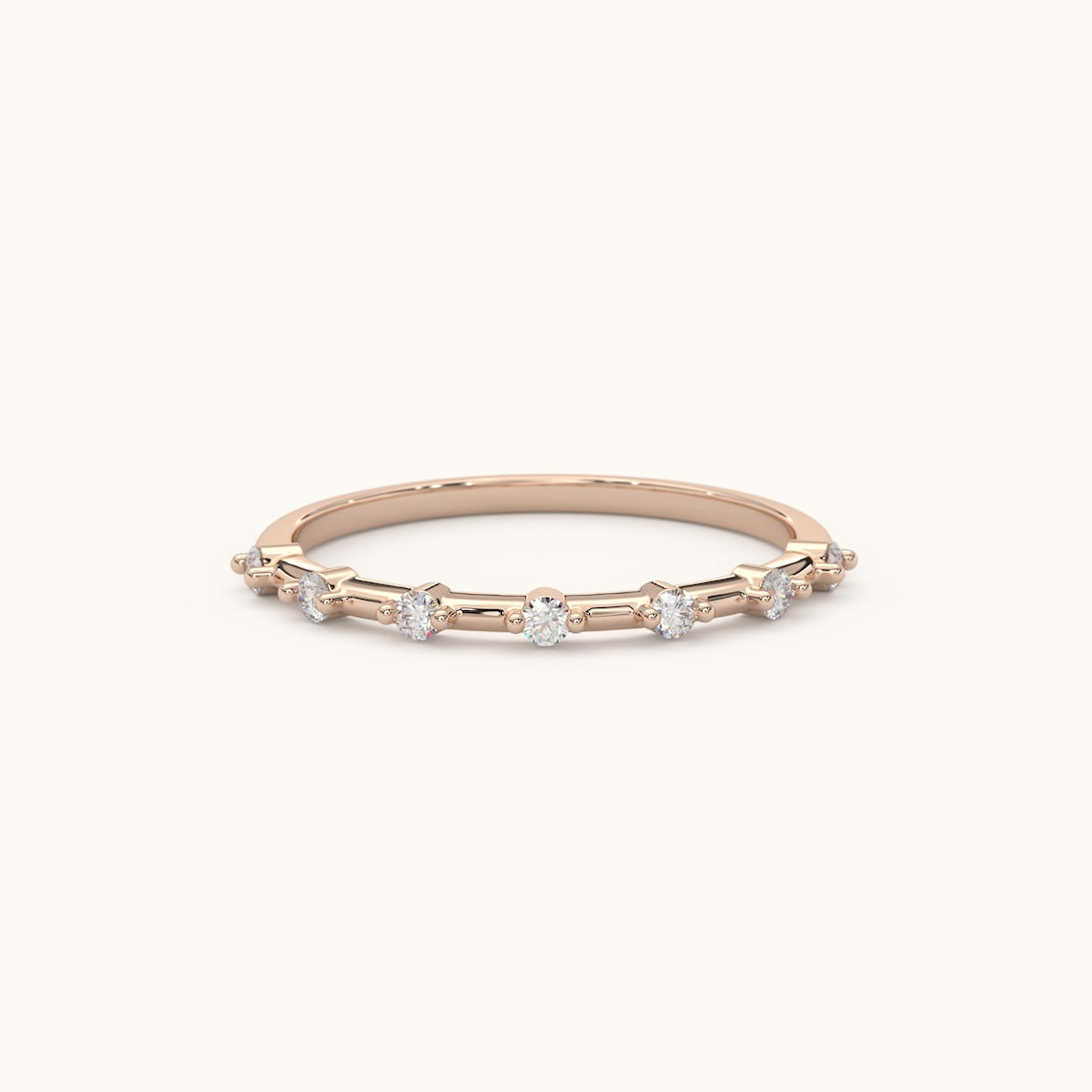 Petite Diamond Engagement Ring 14k Gold