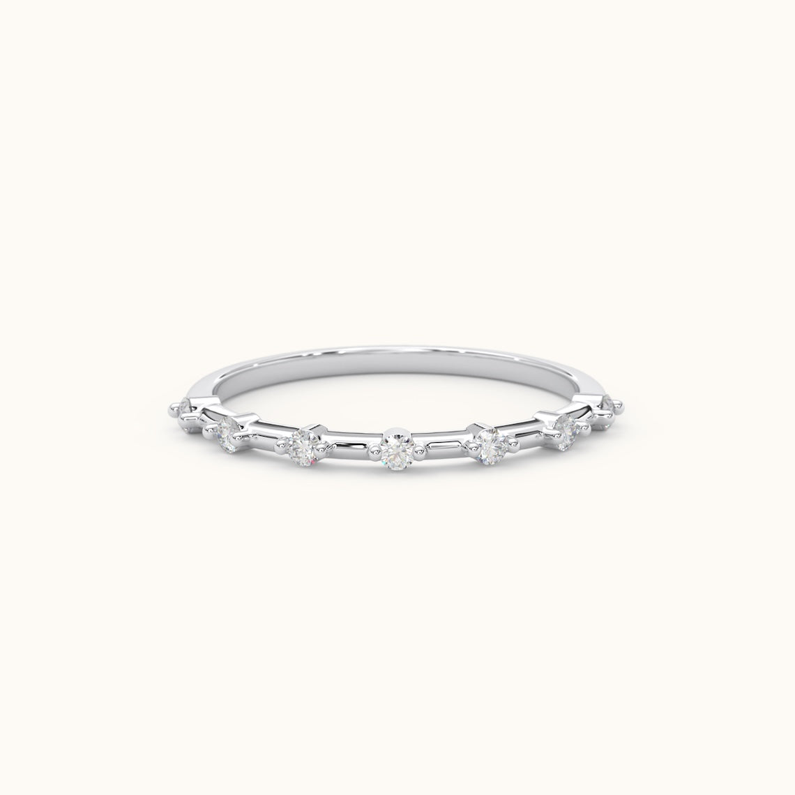 Petite Diamond Engagement Ring 14k Gold