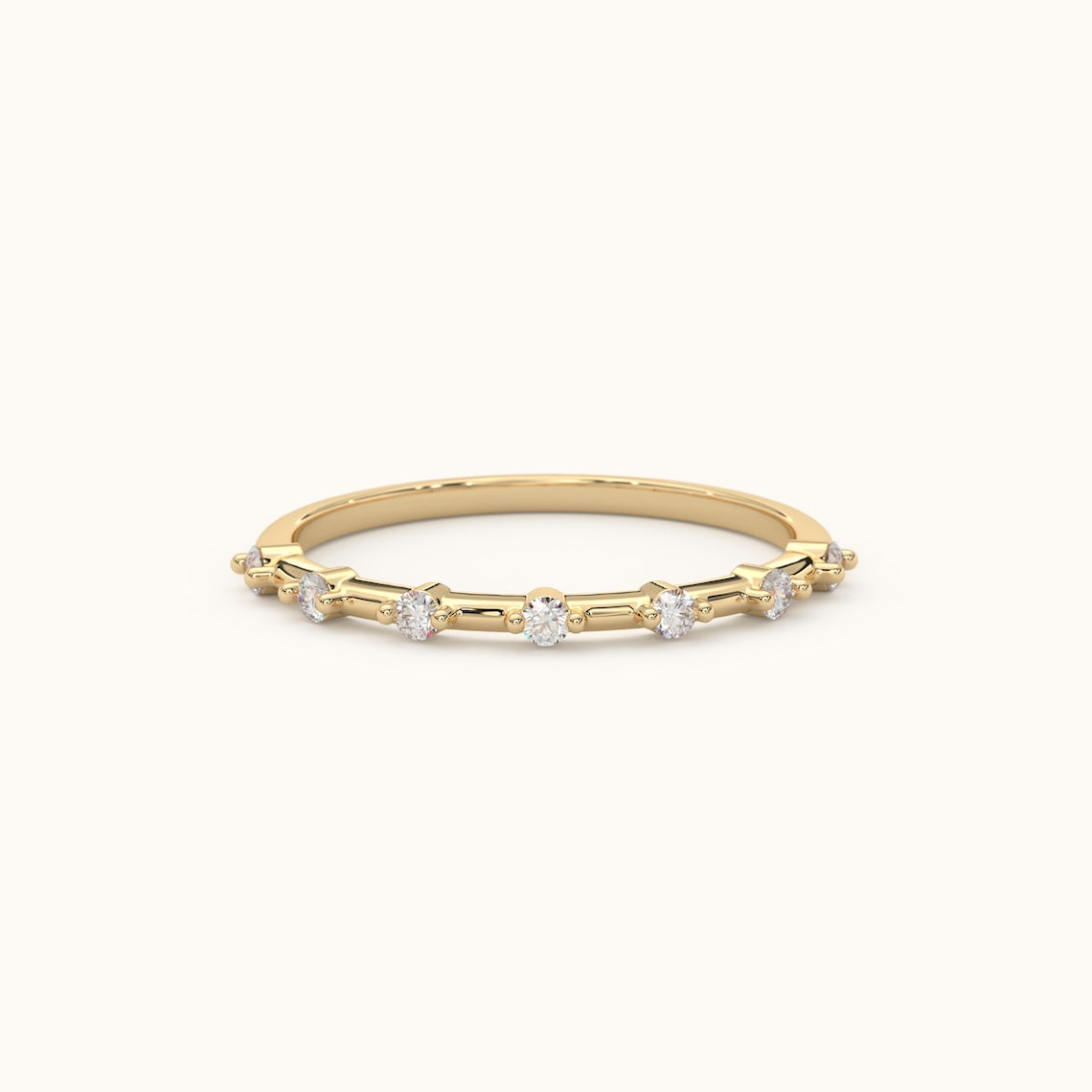 Petite Diamond Engagement Ring 14k Gold