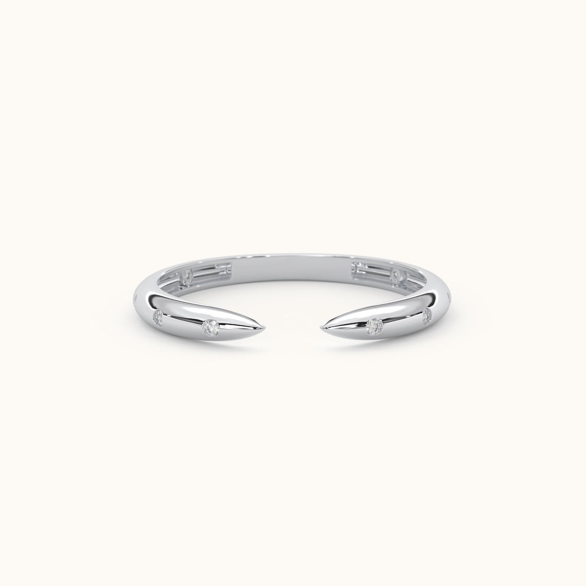 Open Claw Diamond Ring 14k Gold