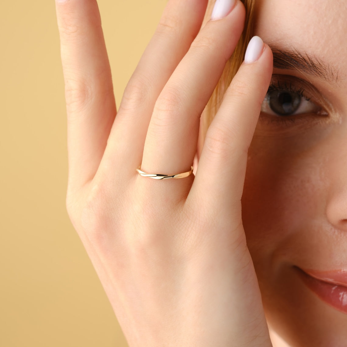 14k Gold Infinity Knot Ring