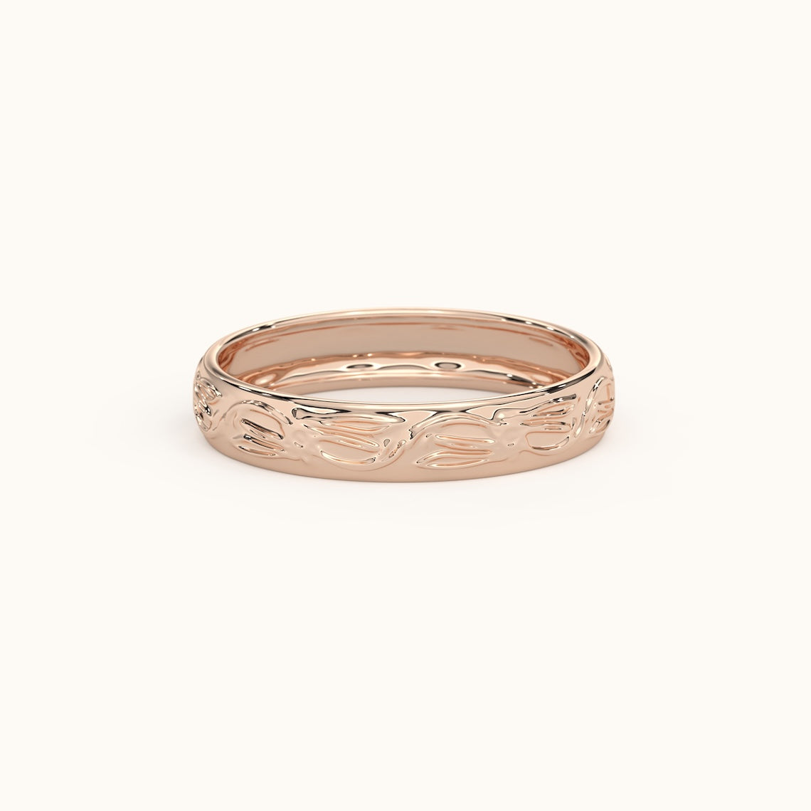 Floral Pattern Ring 14k Gold