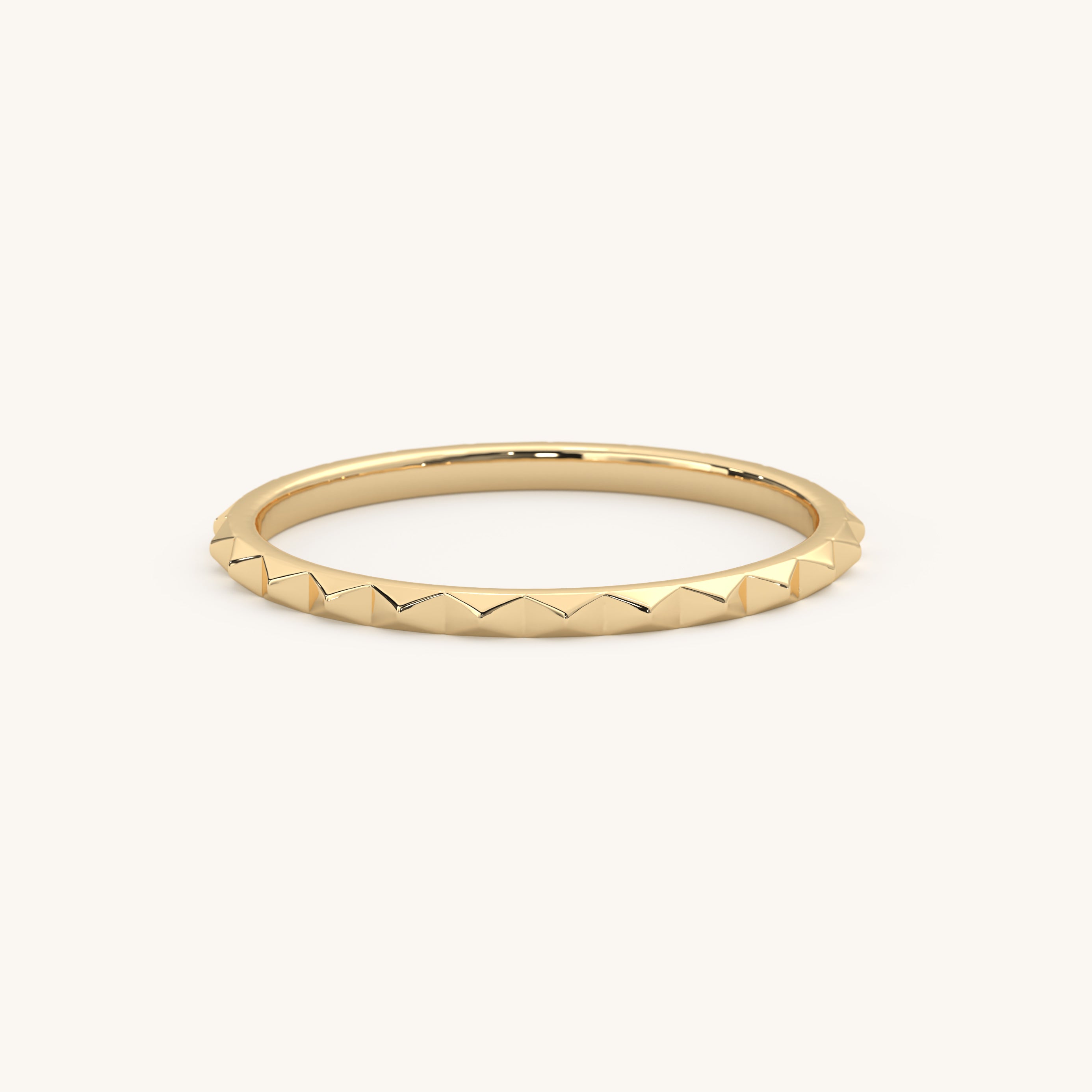 14k Gold Vermeil Dainty Squared Ring
