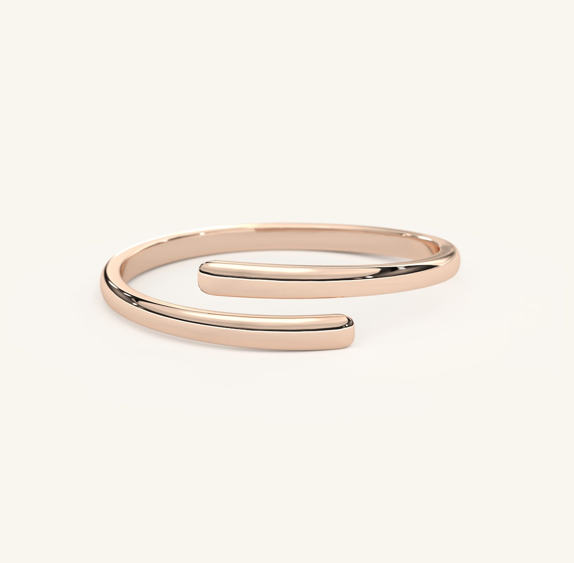 rose gold spiral ring