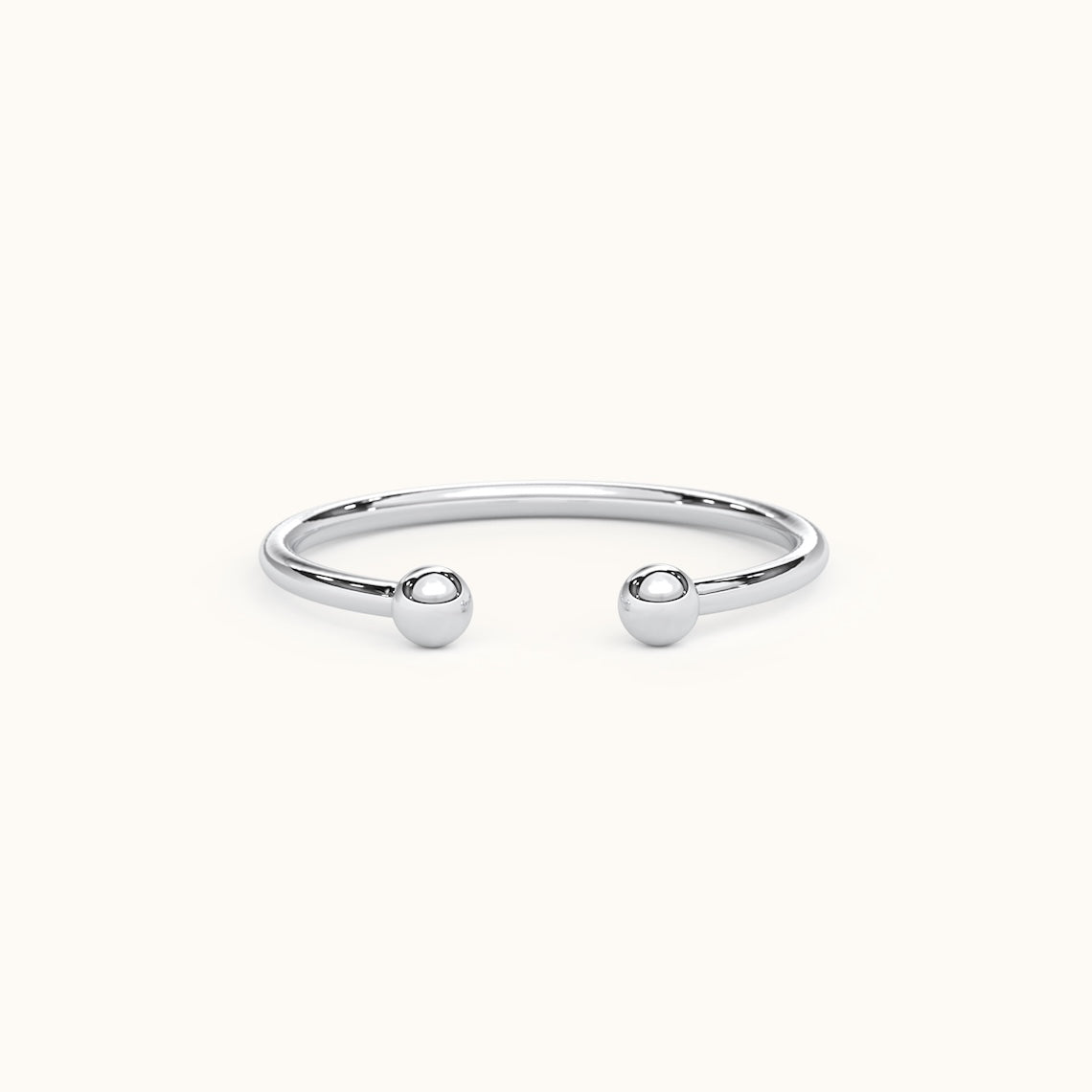14k Gold Open Bead Ring