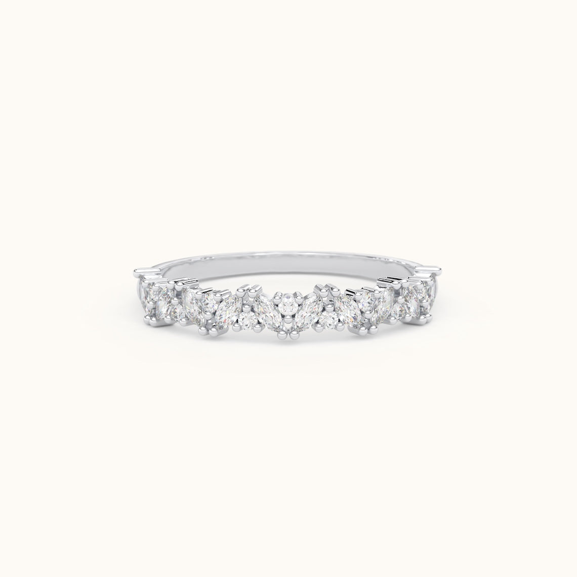 Marquise Diamond Engagement Ring 14k Gold