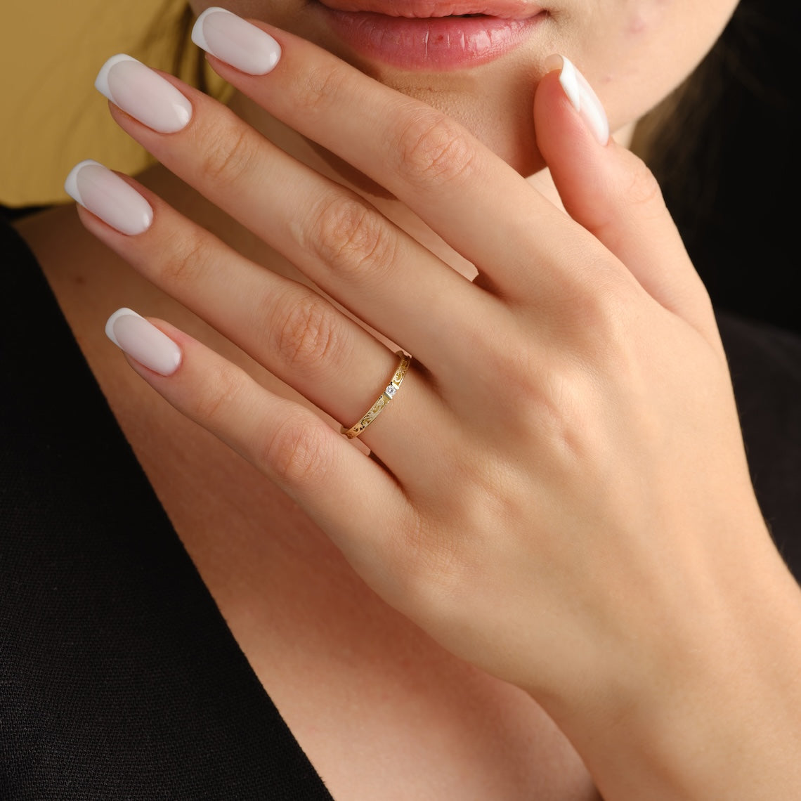 14k Gold Victorian Wedding Ring