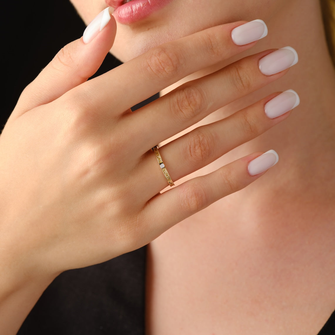 14k Gold Victorian Wedding Ring