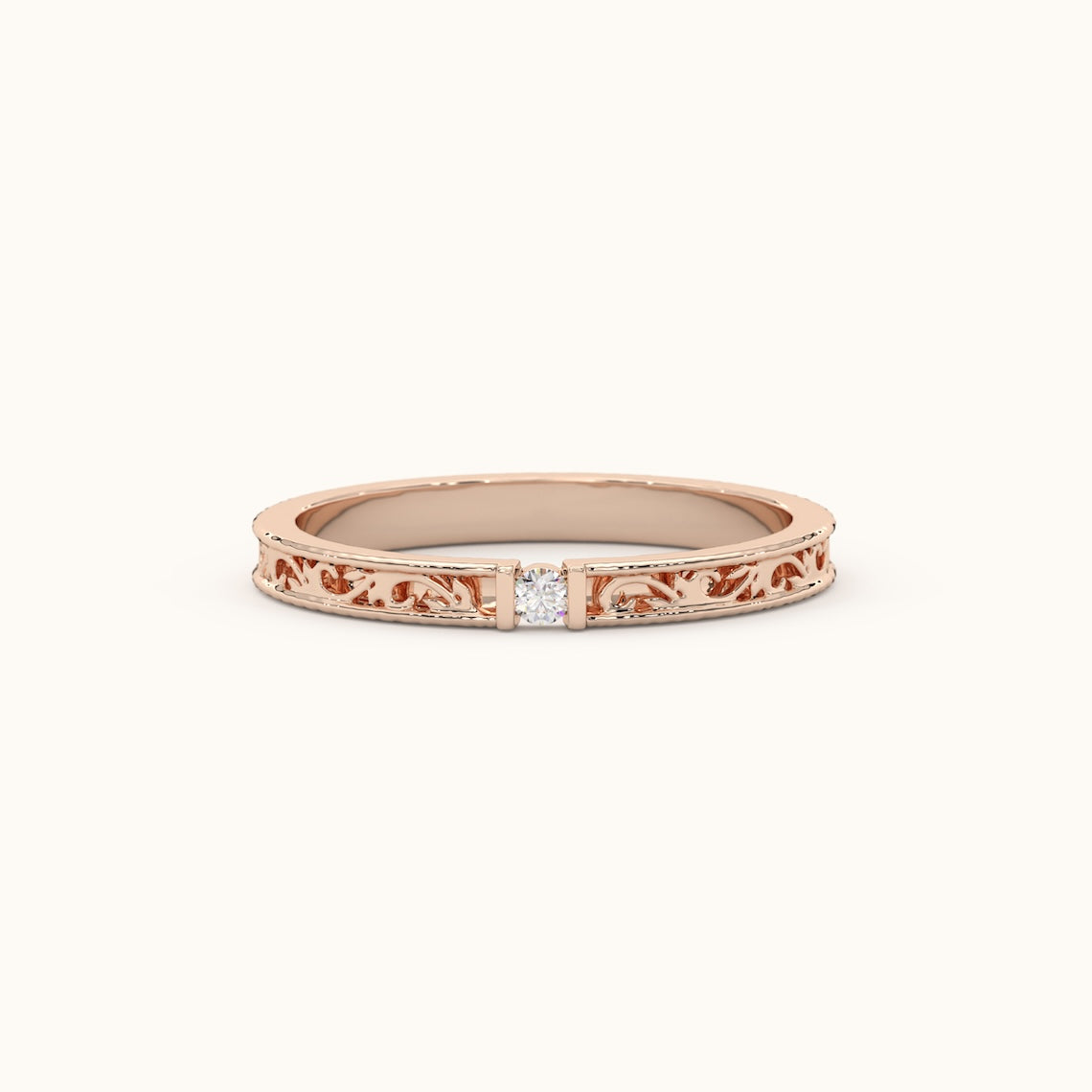 14k Gold Victorian Wedding Ring
