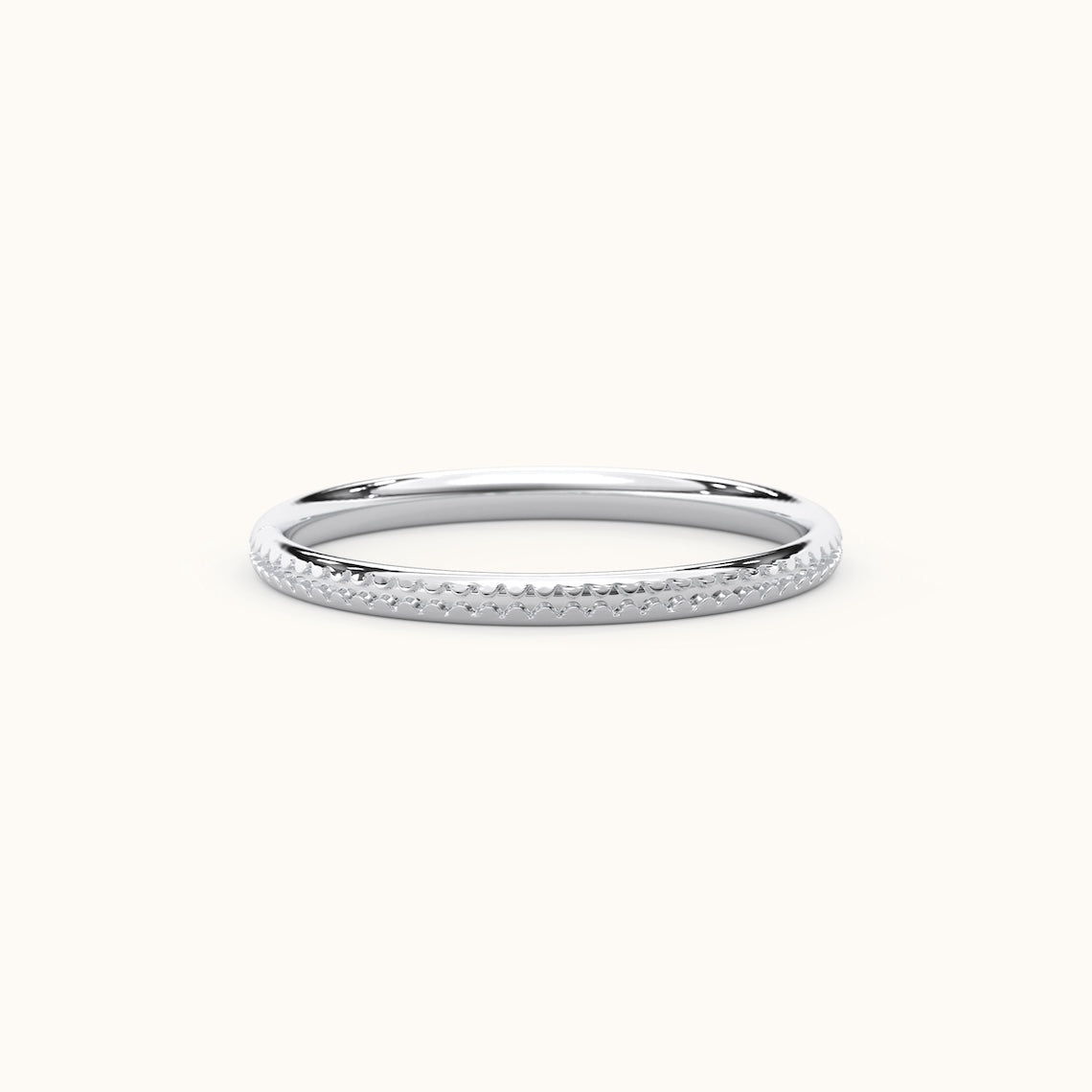 Unique Wedding Band 14k Gold