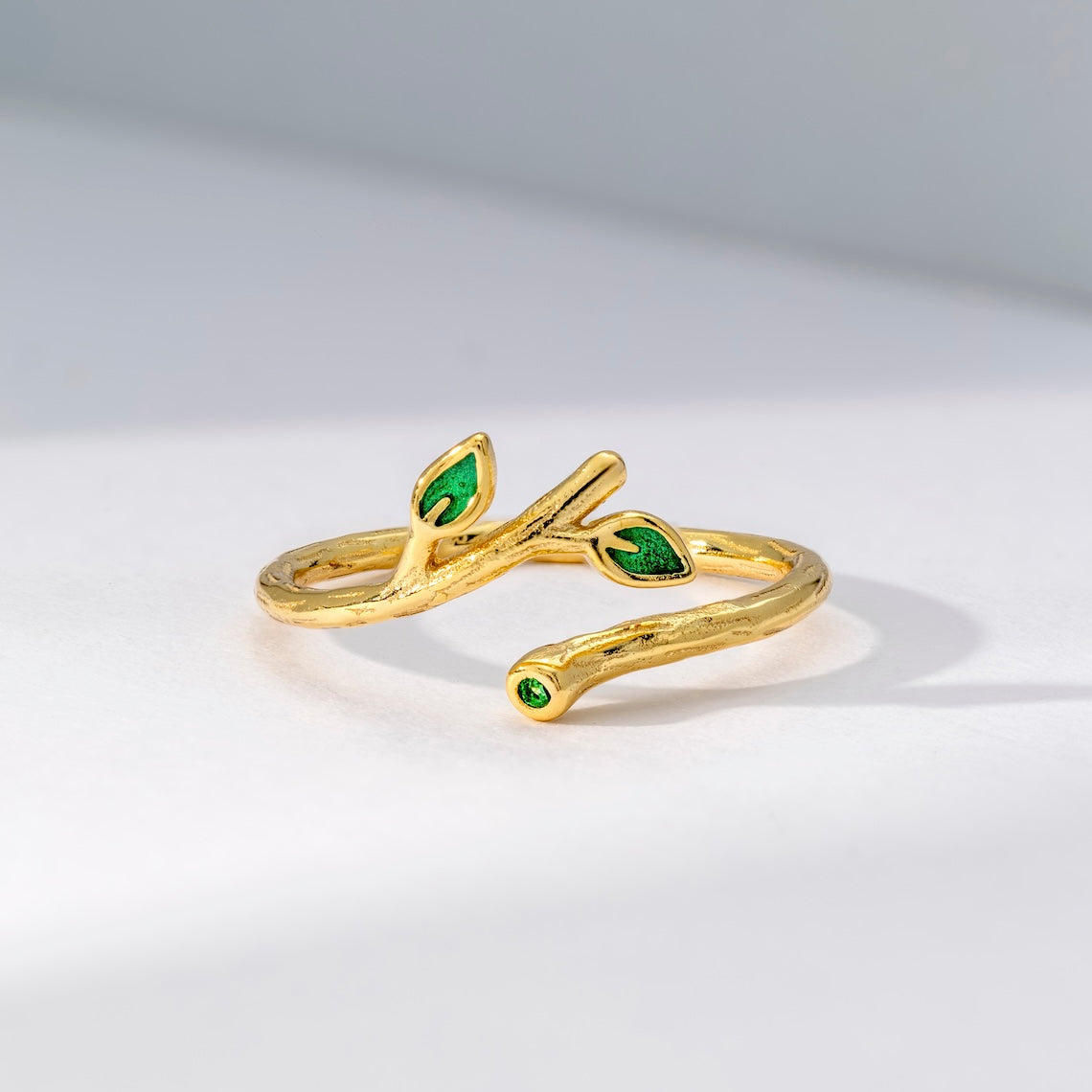 14k Gold Vermeil Ivy Leaf Ring