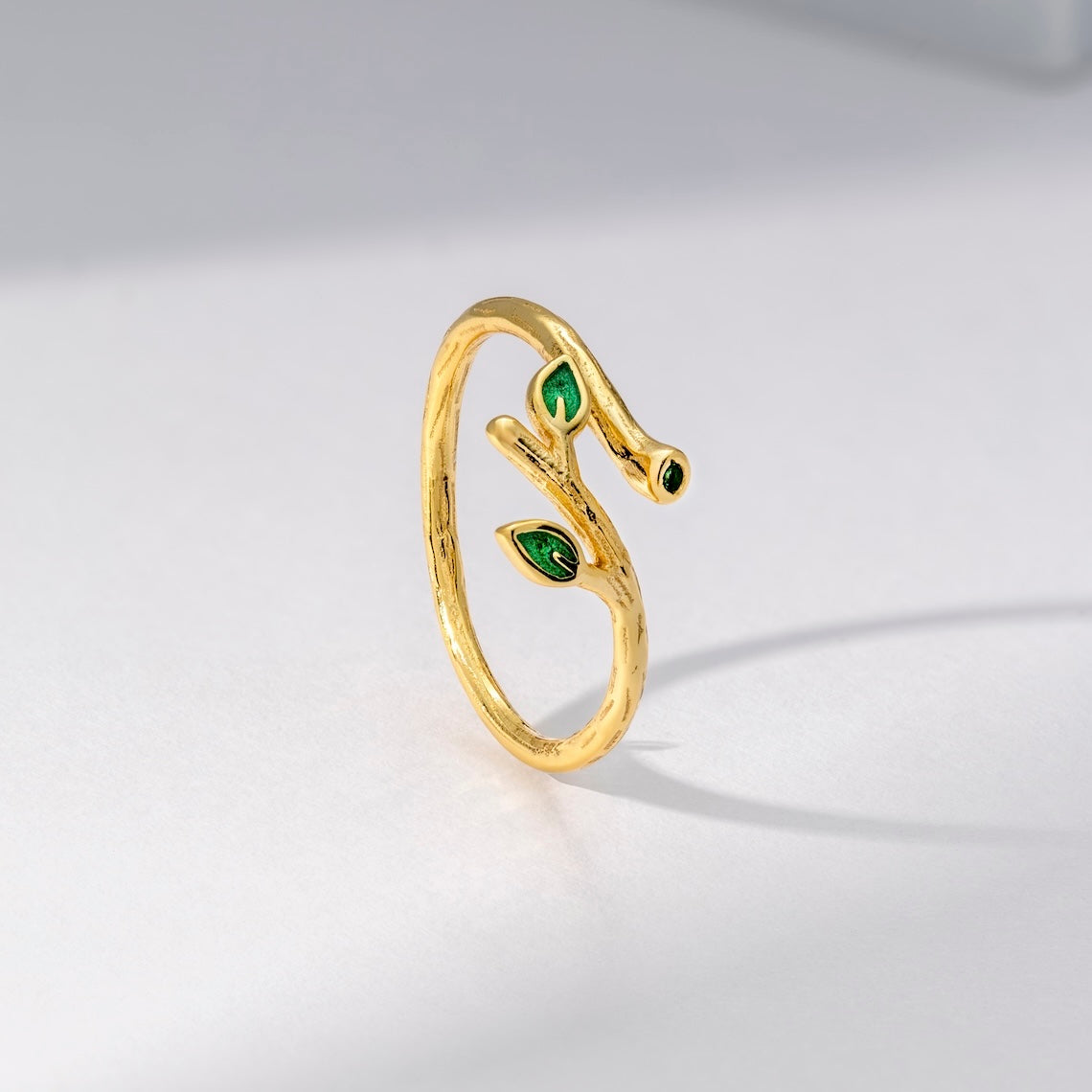 14k Gold Vermeil Ivy Leaf Ring