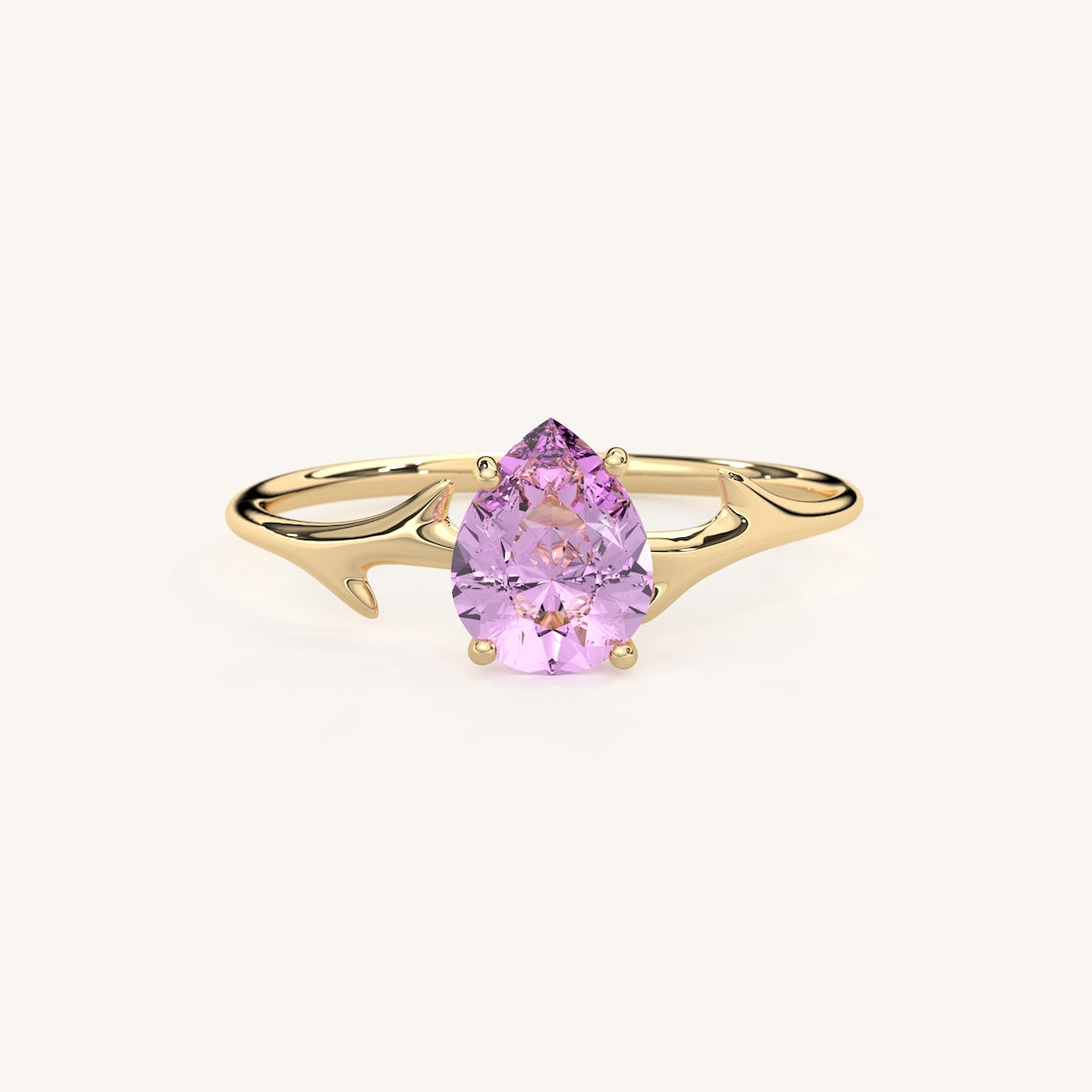 pear cut diamond ring