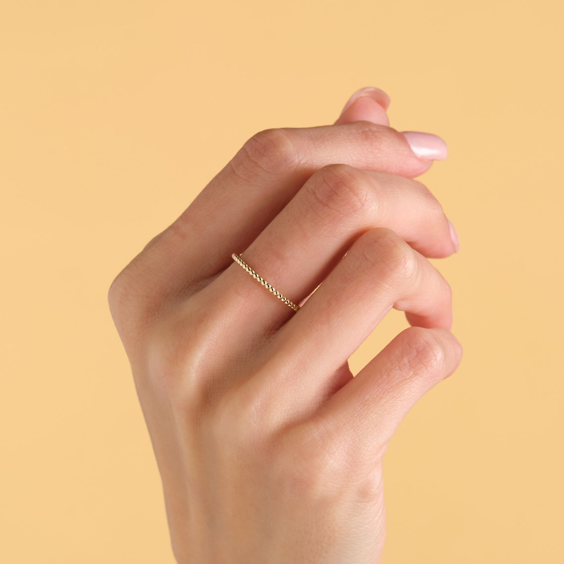 beaded wedding ring