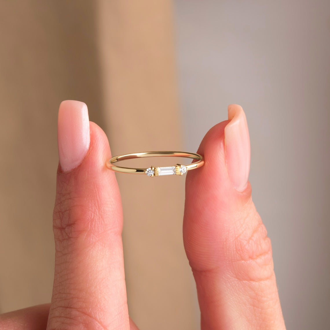 baguette diamond band