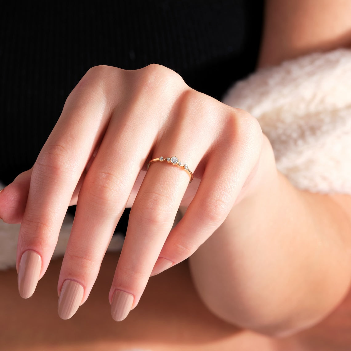 Art Deco Engagement Ring 14k Gold