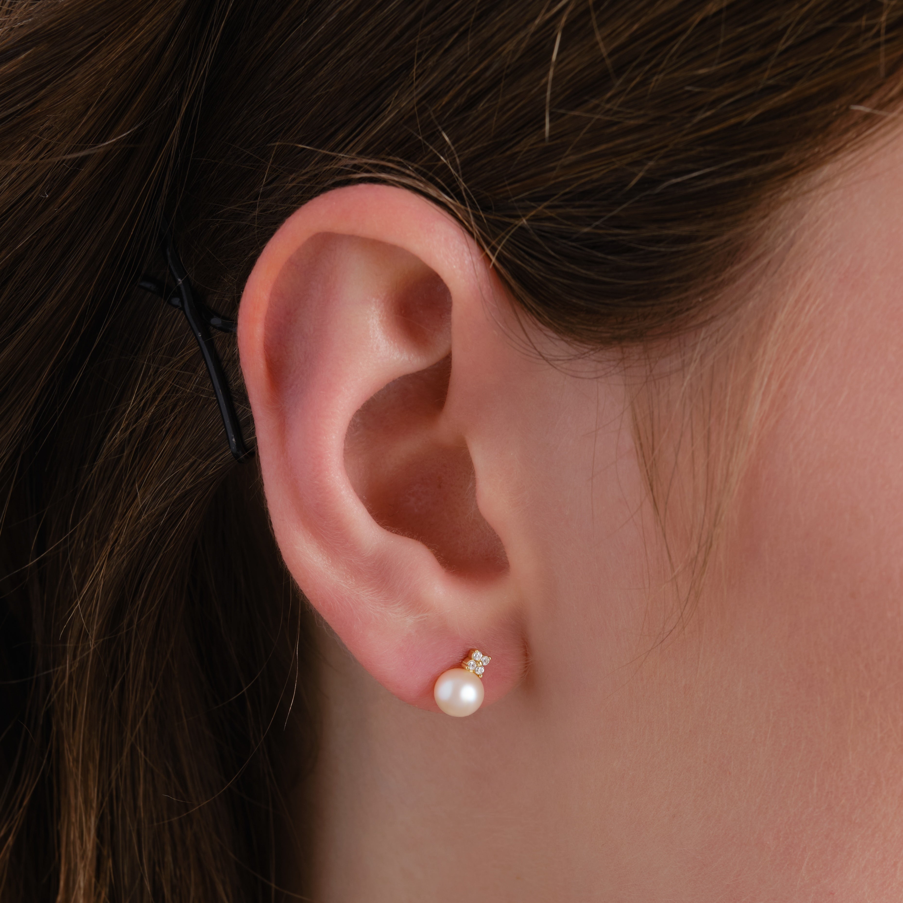 14k Gold Vermeil Single Pearl Earring