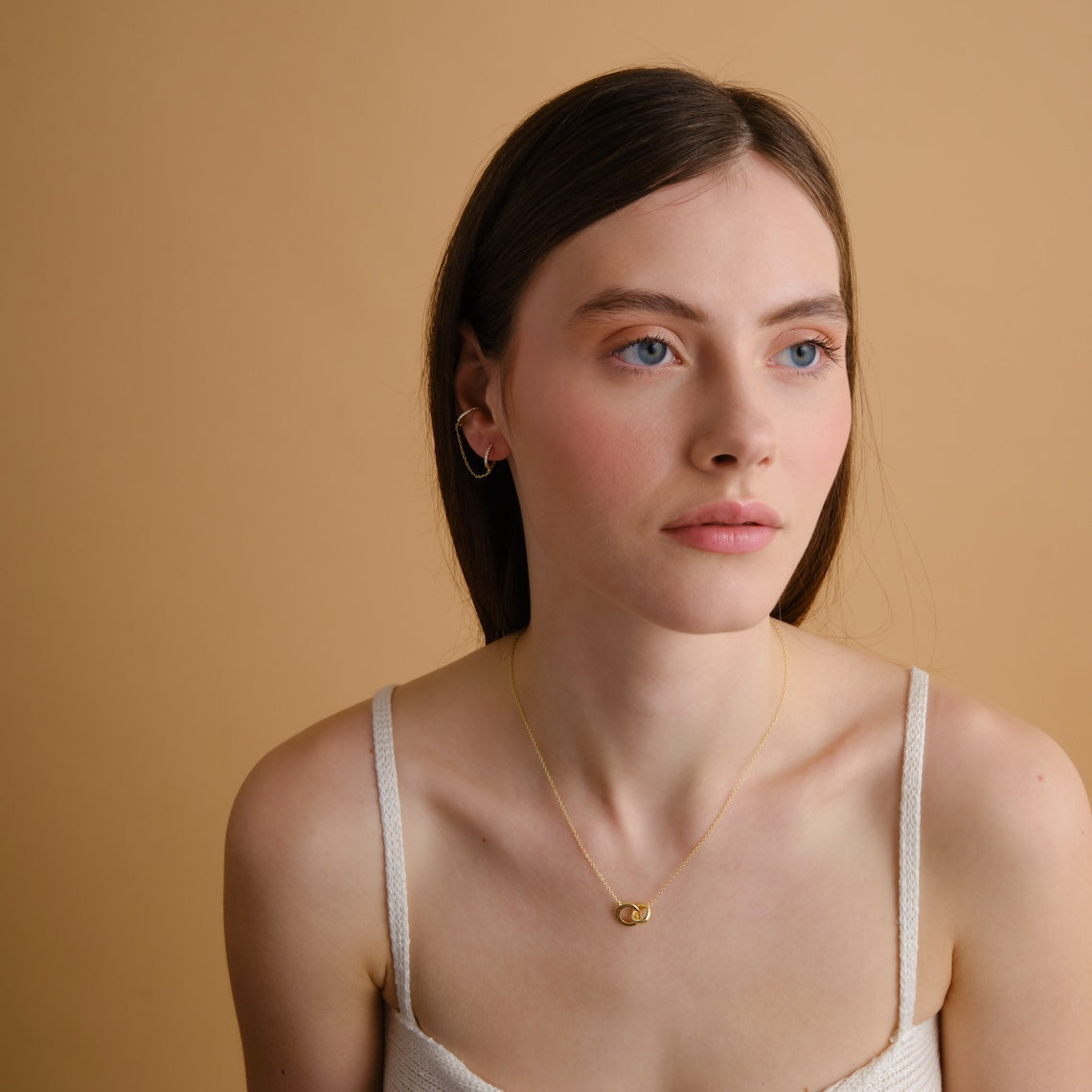 14k Gold Vermeil Double Hoop Earrings