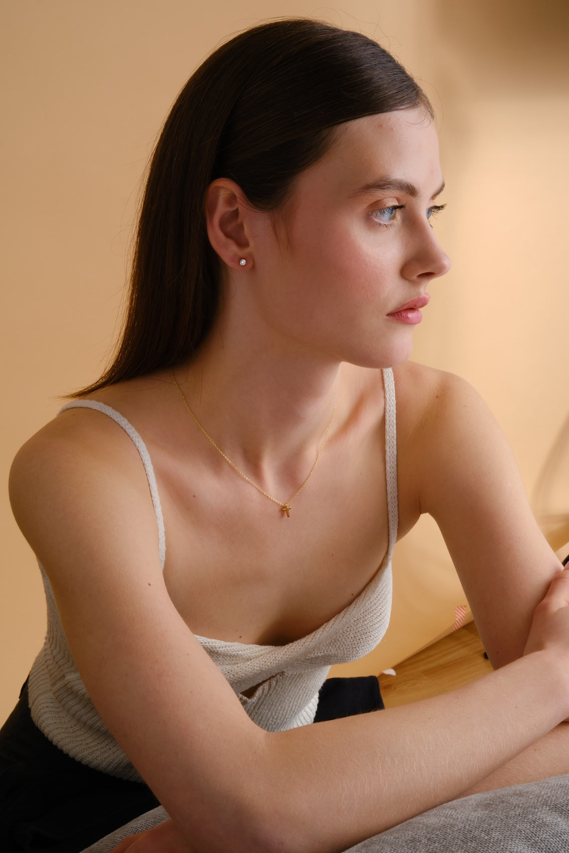 14k Gold Vermeil Dangle Drop Earrings