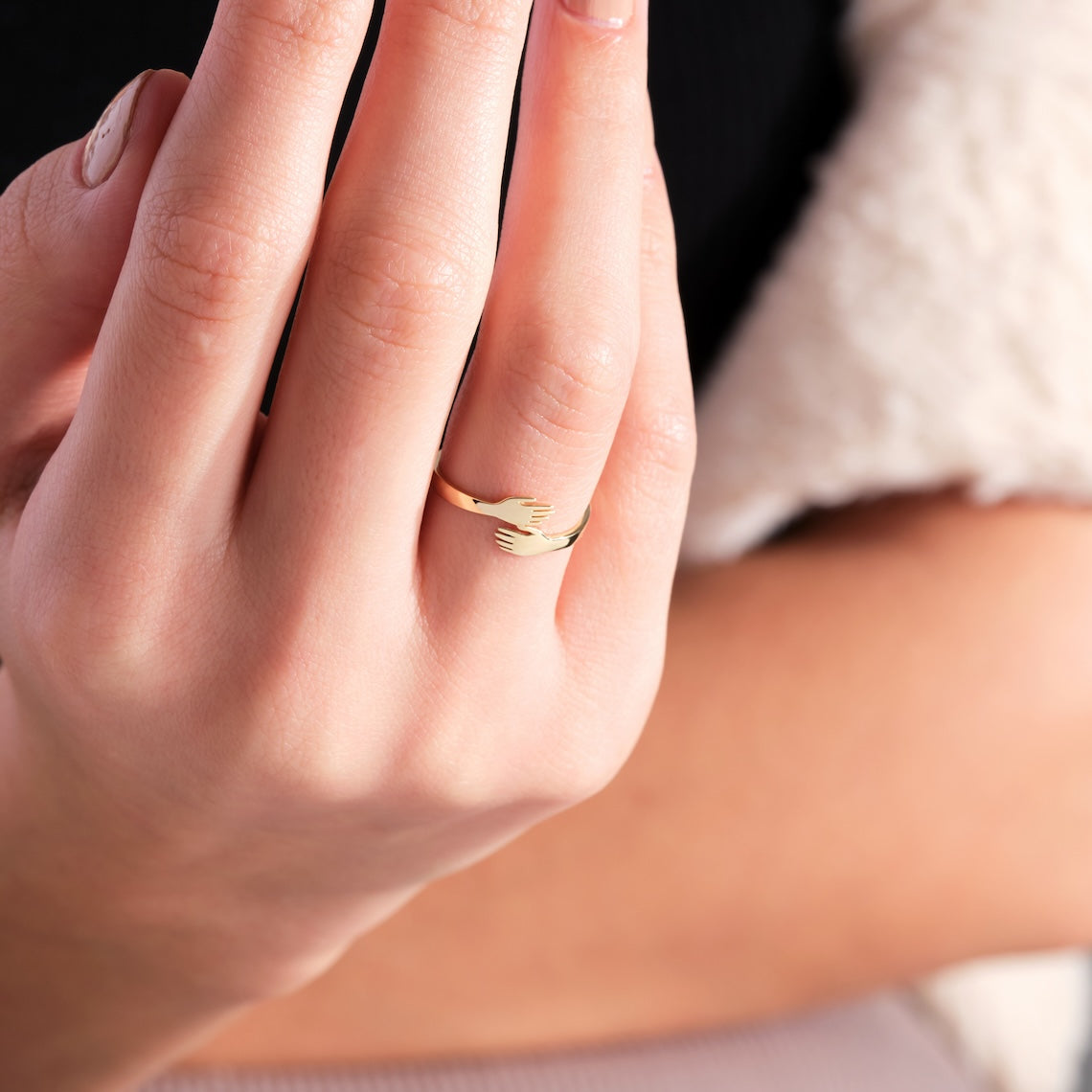 Hug Ring 14K Gold, Pan