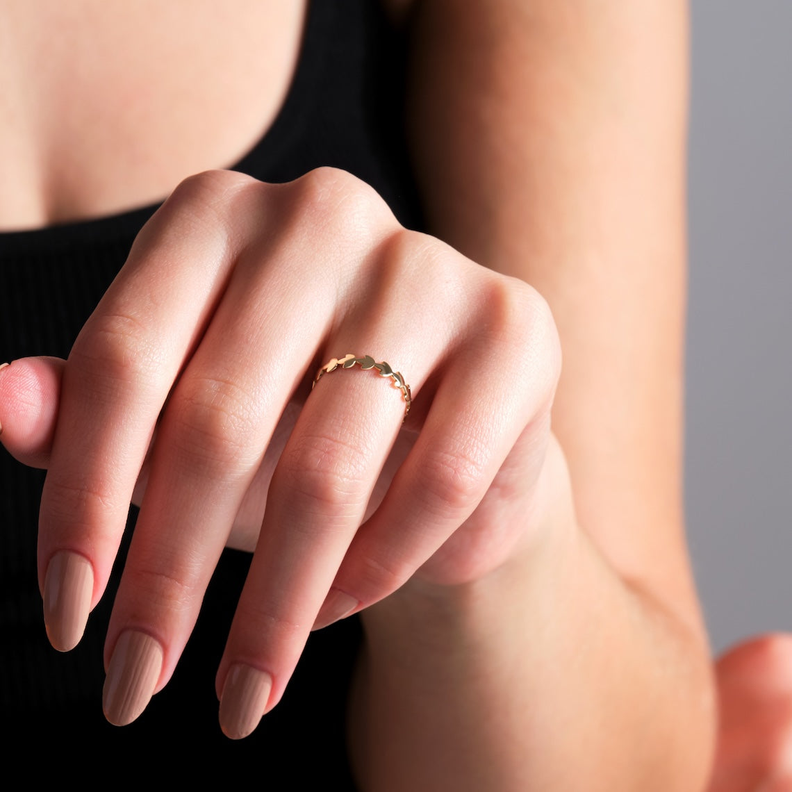 14k Gold Wreath Ring, Elpida
