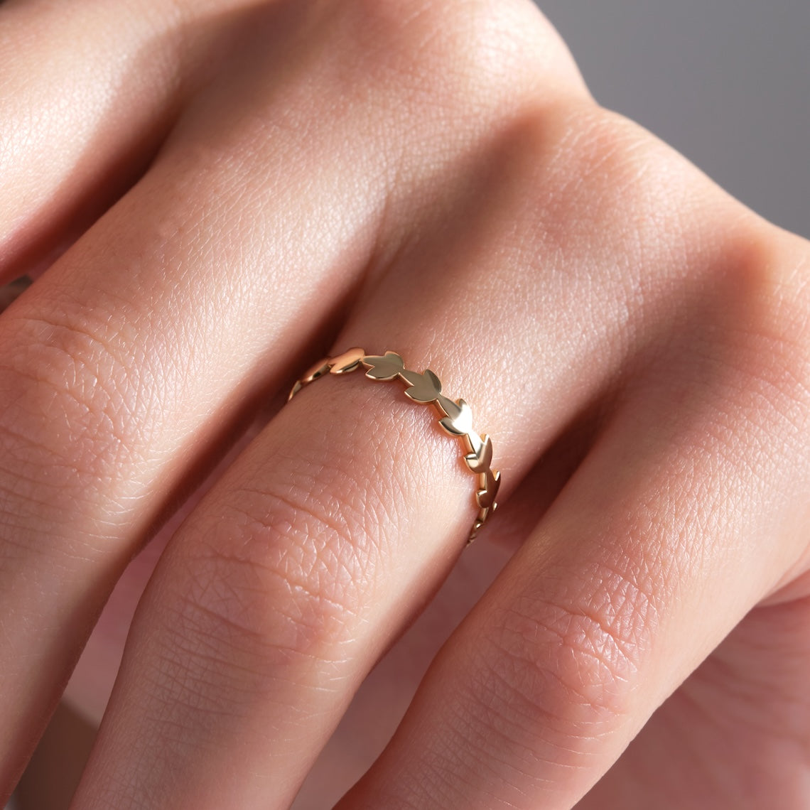 14k Gold Wreath Ring, Elpida