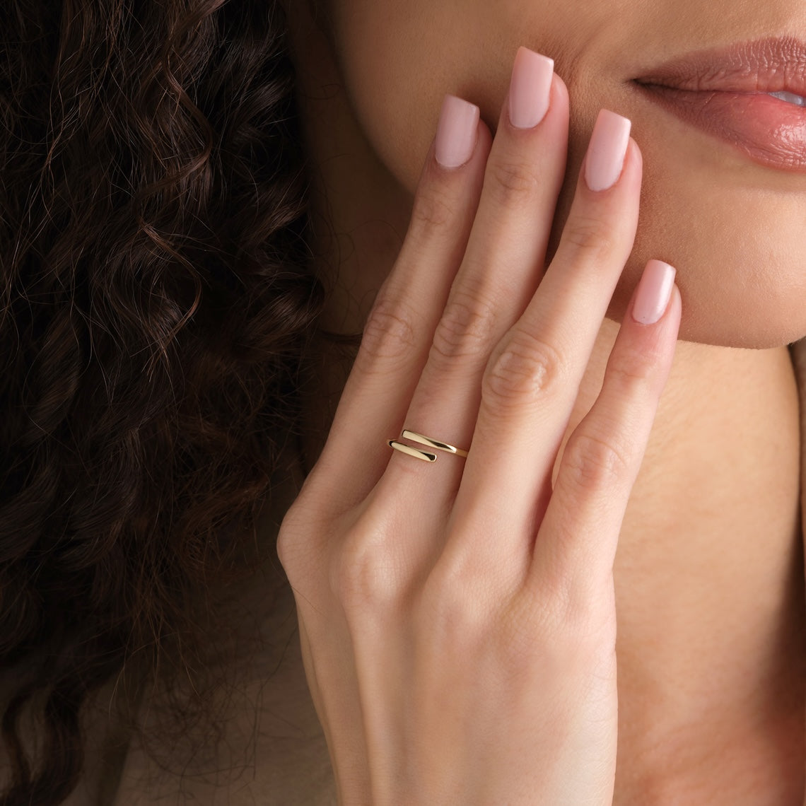 gold spiral ring