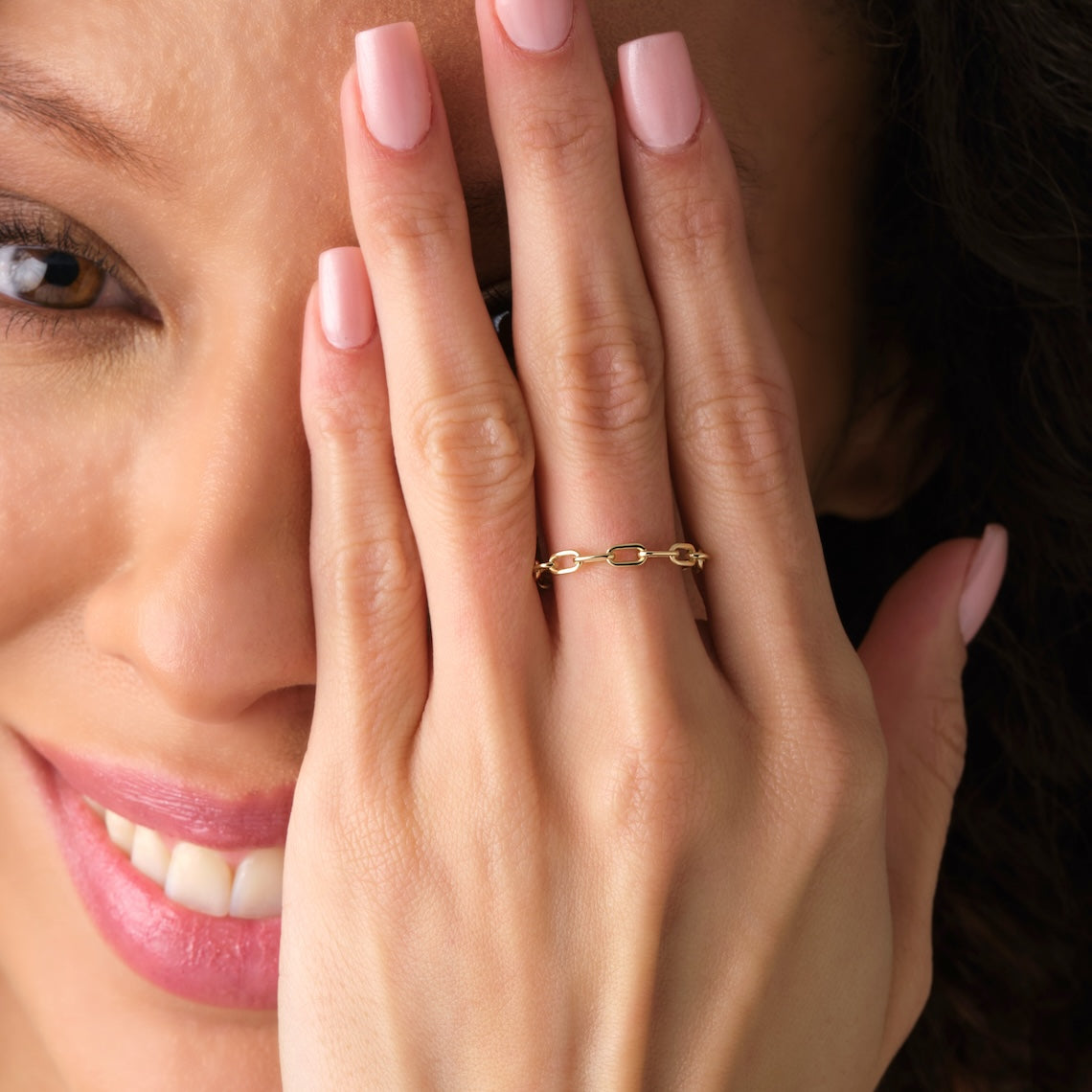 gold link ring
