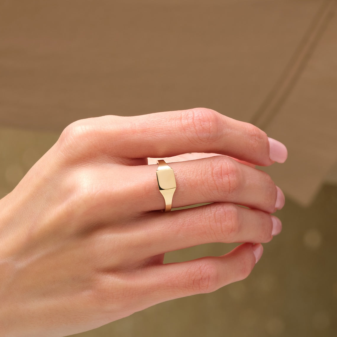 engravable signet ring