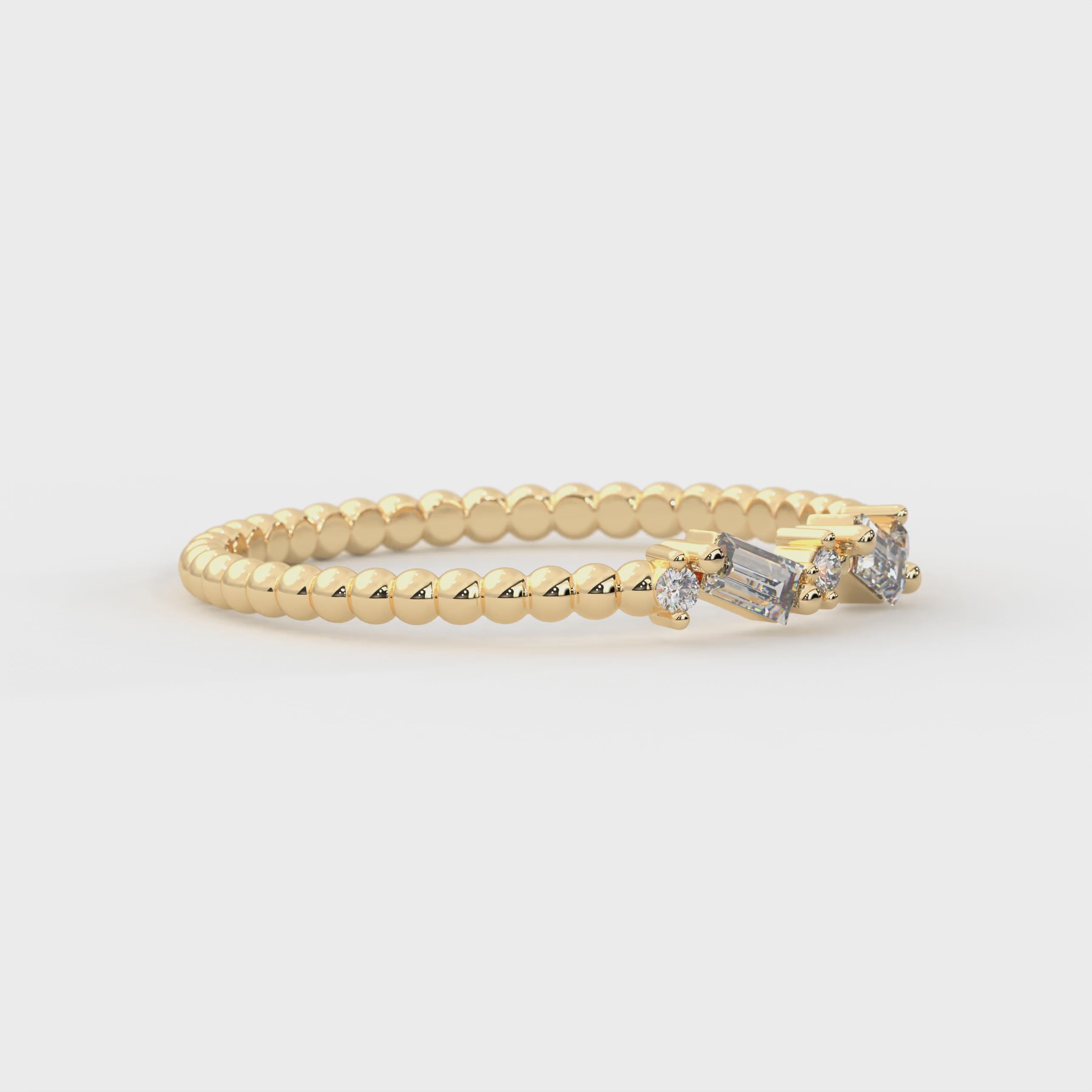baguette cut promise ring