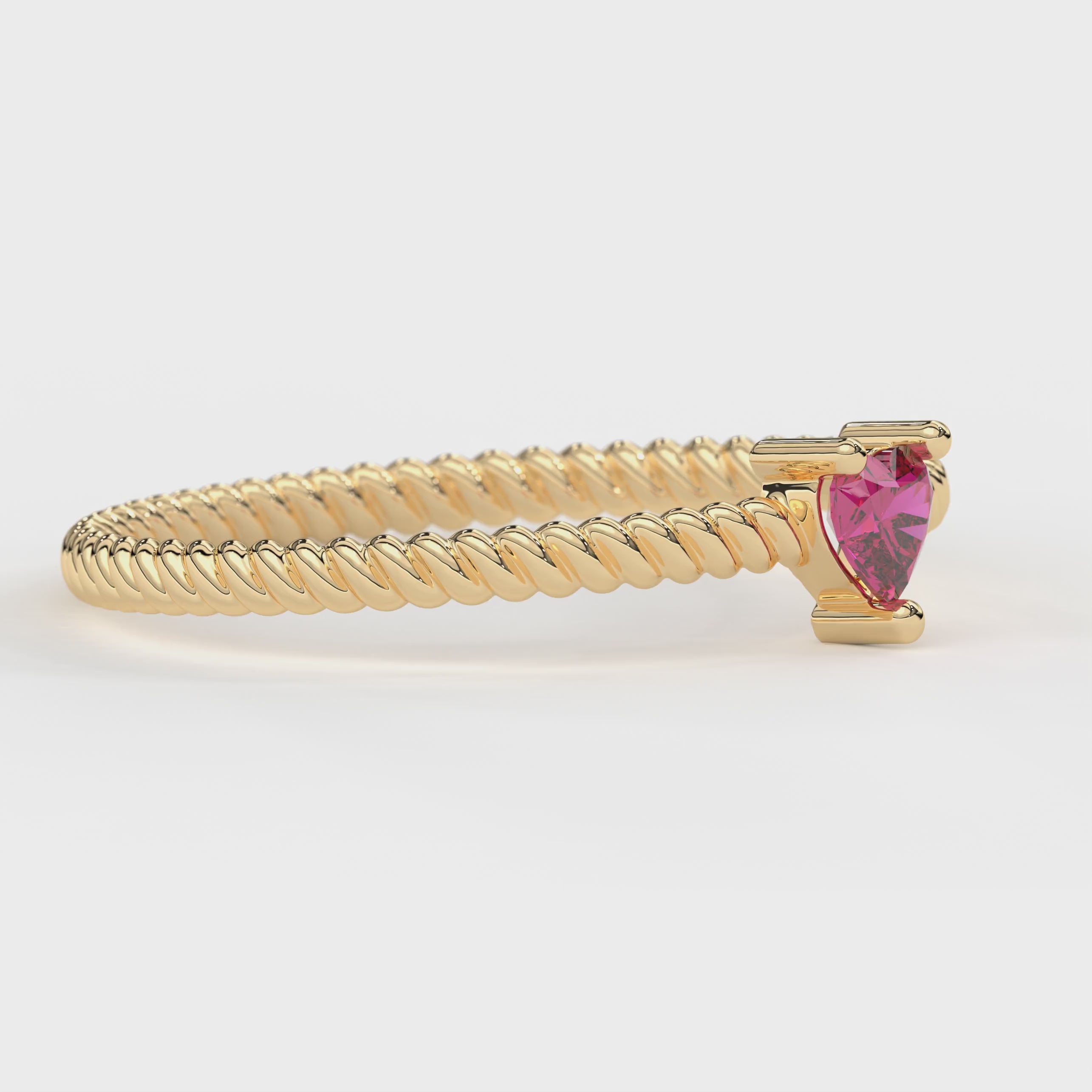 prong setting heart ring