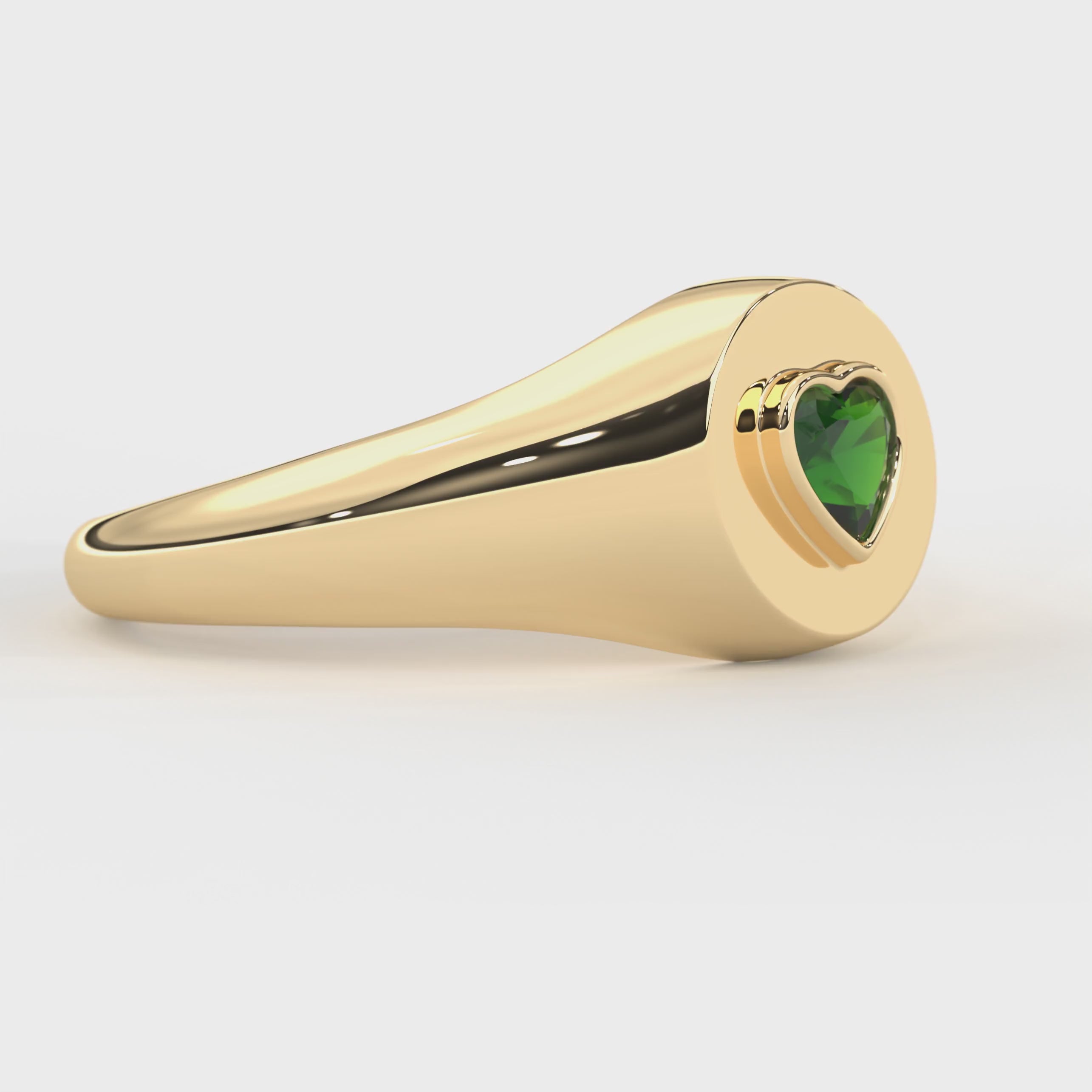 heart signet ring