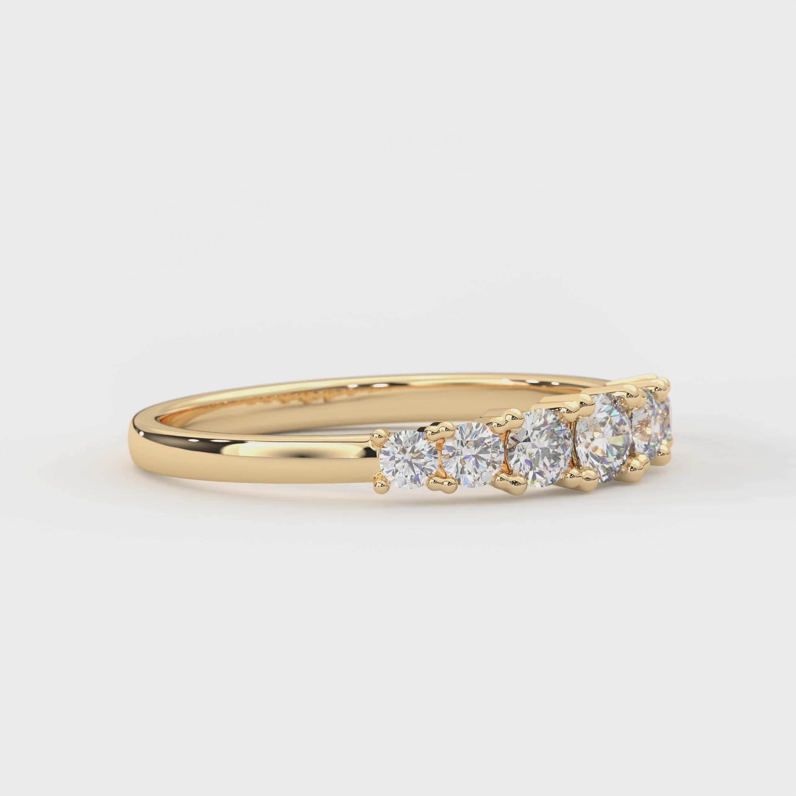 seven diamond engagement ring