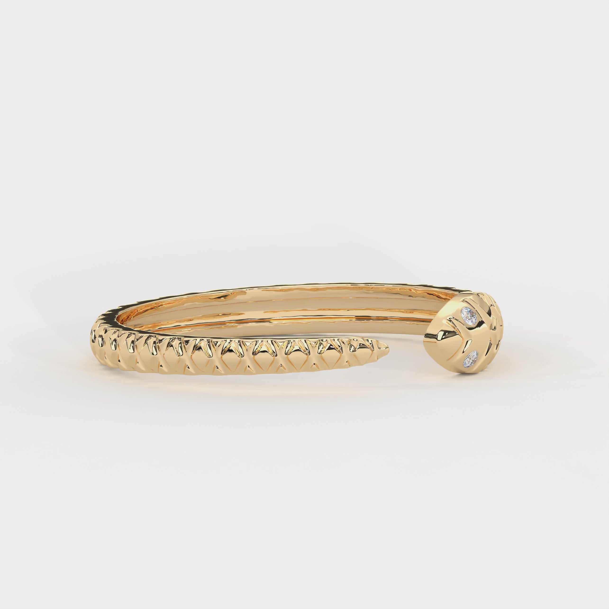 gold snake ring