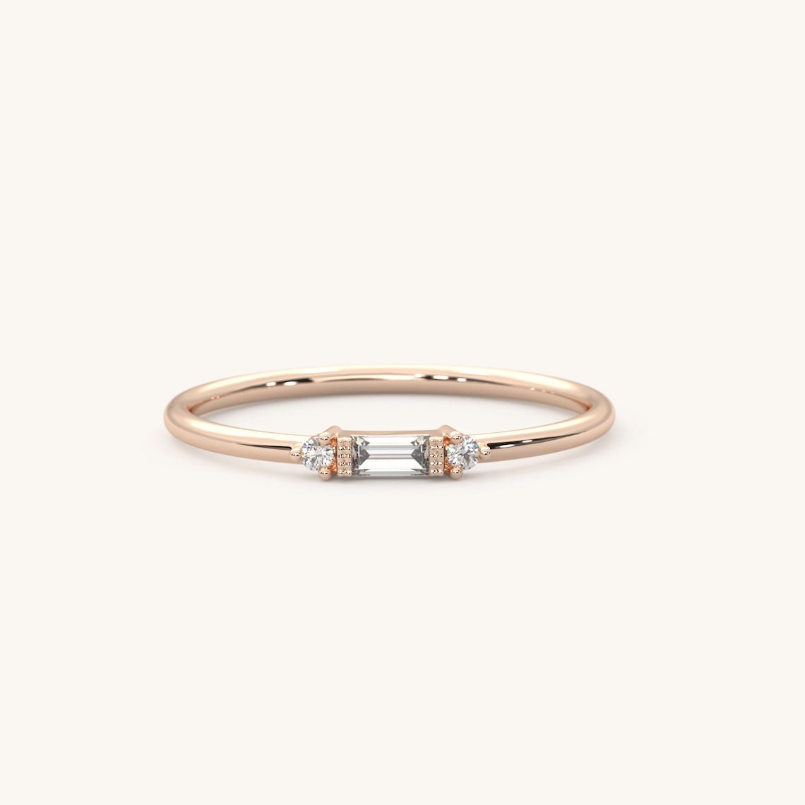 gold Baguette ring