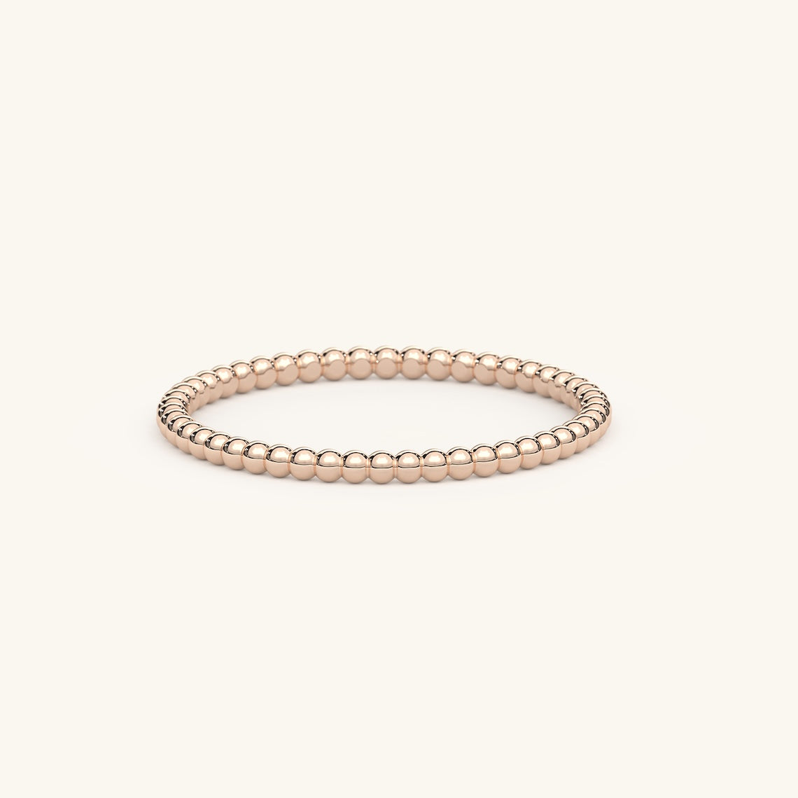 rose gold beaded ring