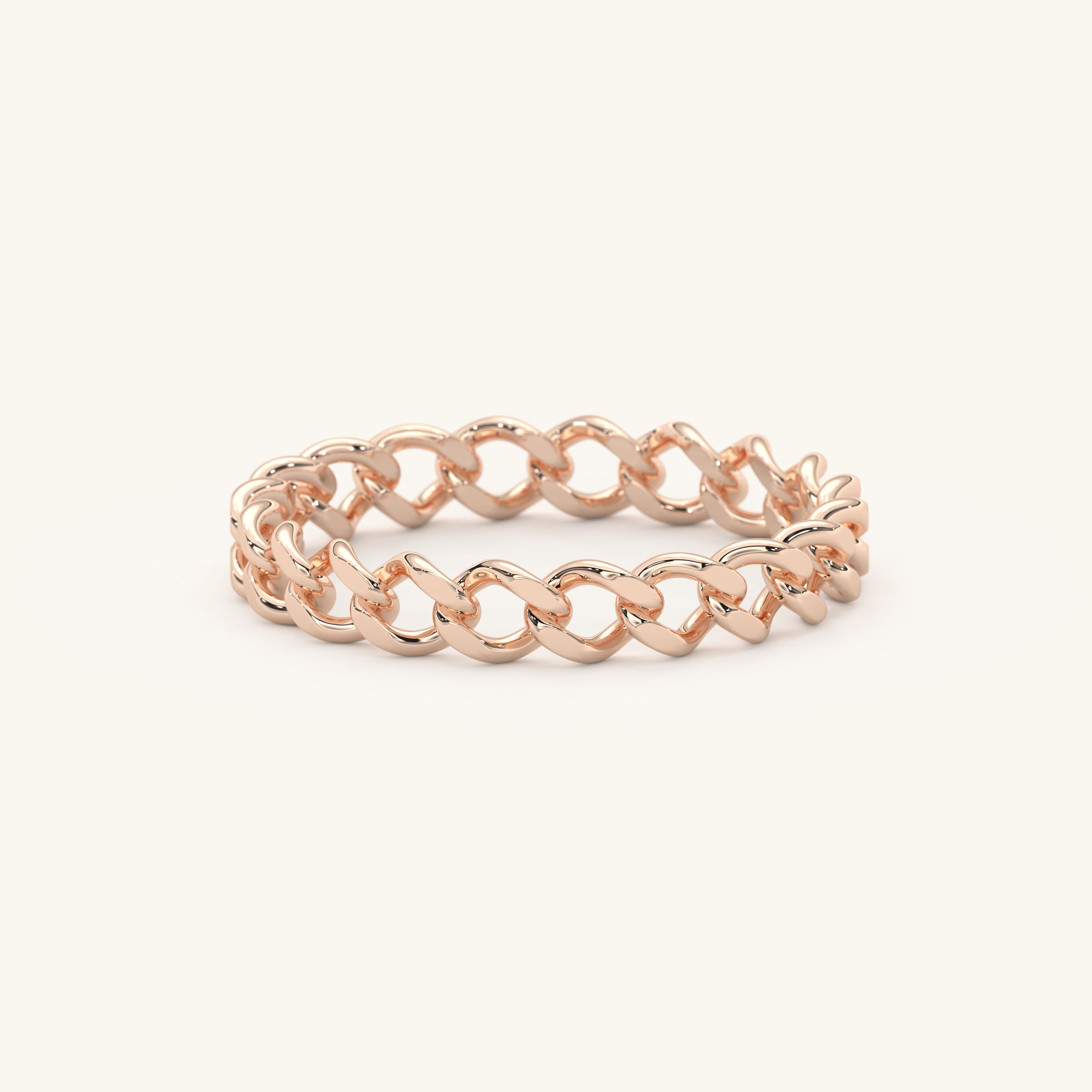 chain ring rose gold