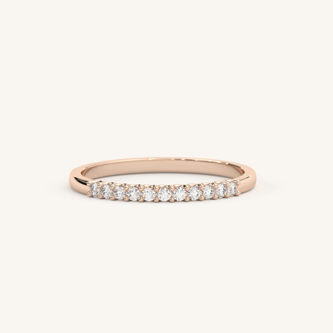 rose gold diamond engagement ring