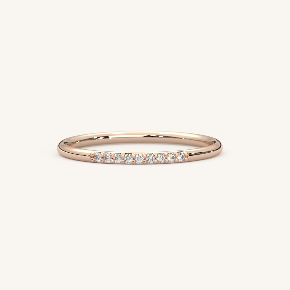 rose gold diamond ring