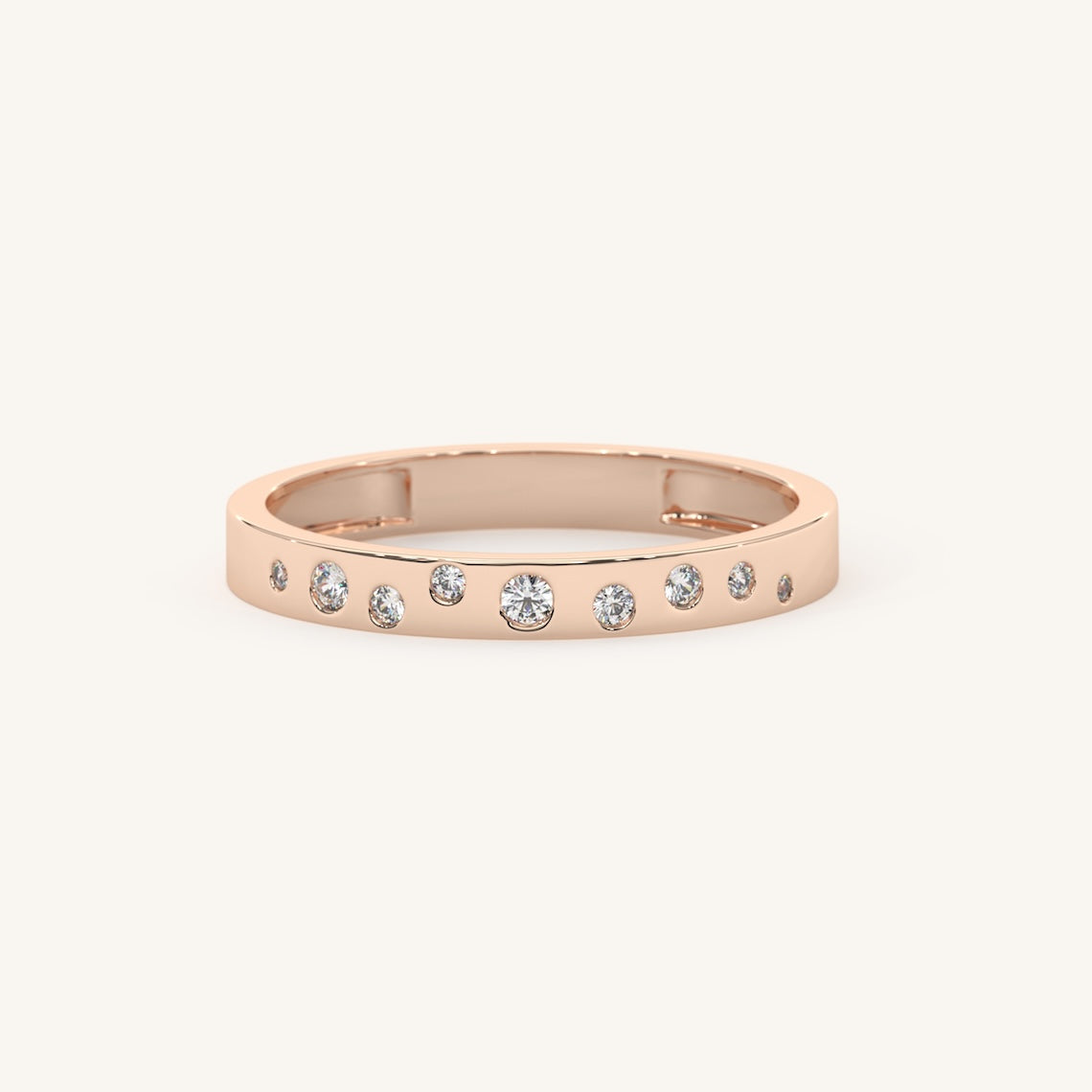 rose gold wedding band