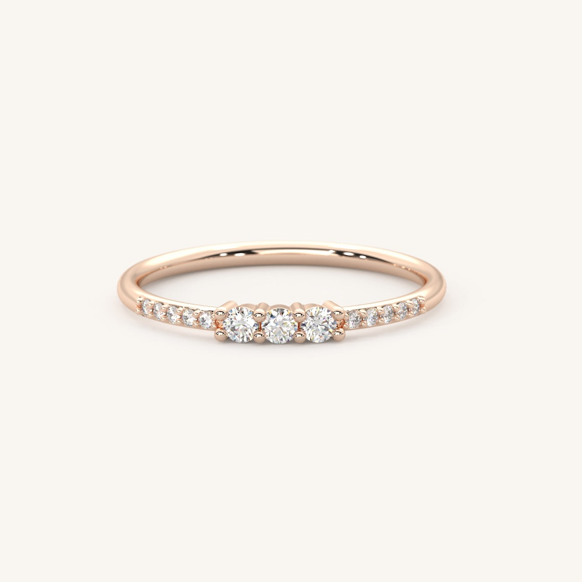 rose gold engagement ring