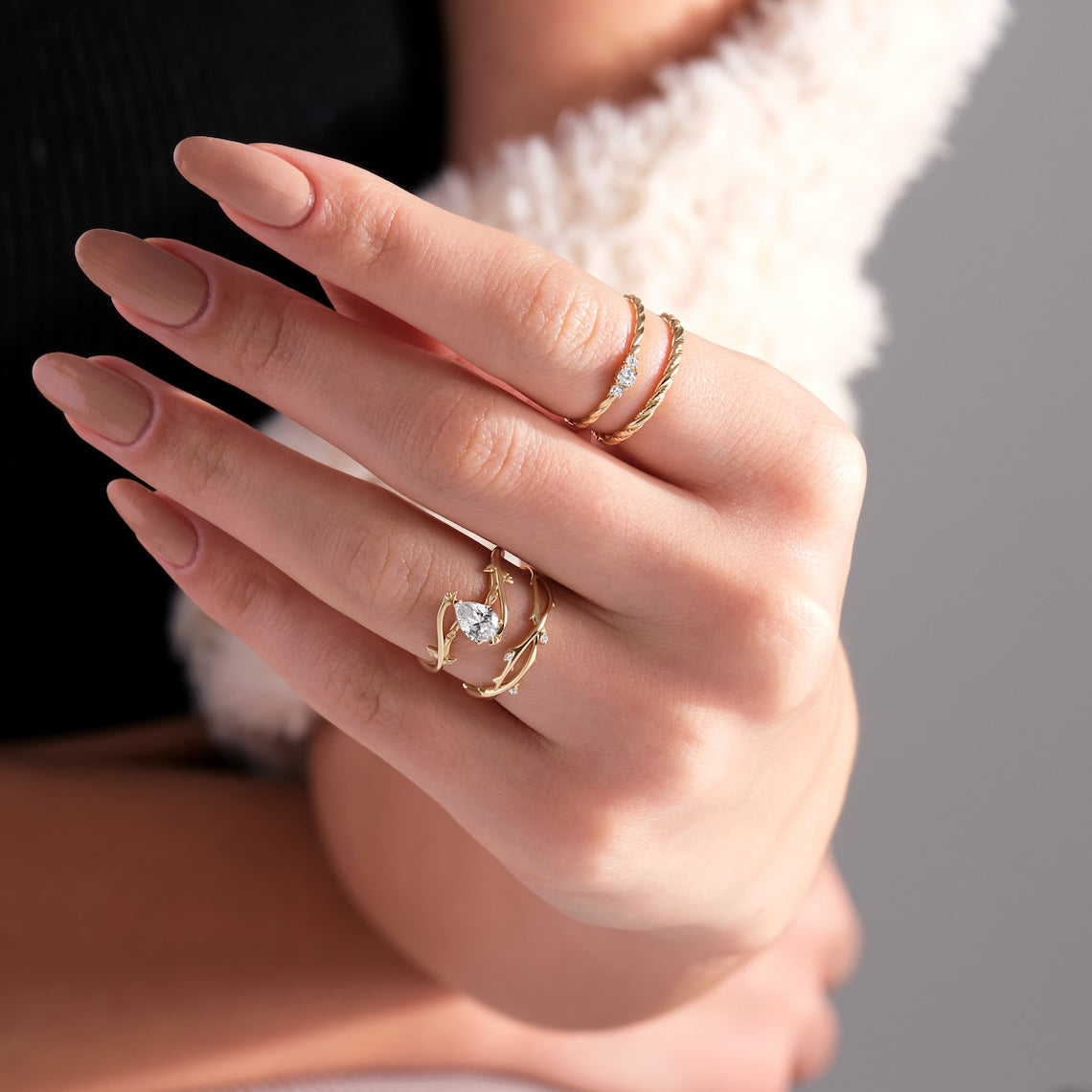 pear cut engagement ring