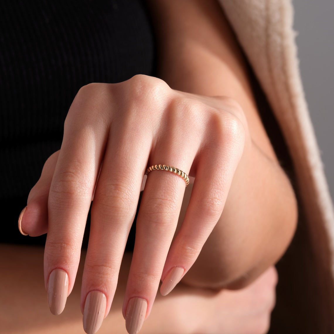 Twisted Wedding Band 14K Gold