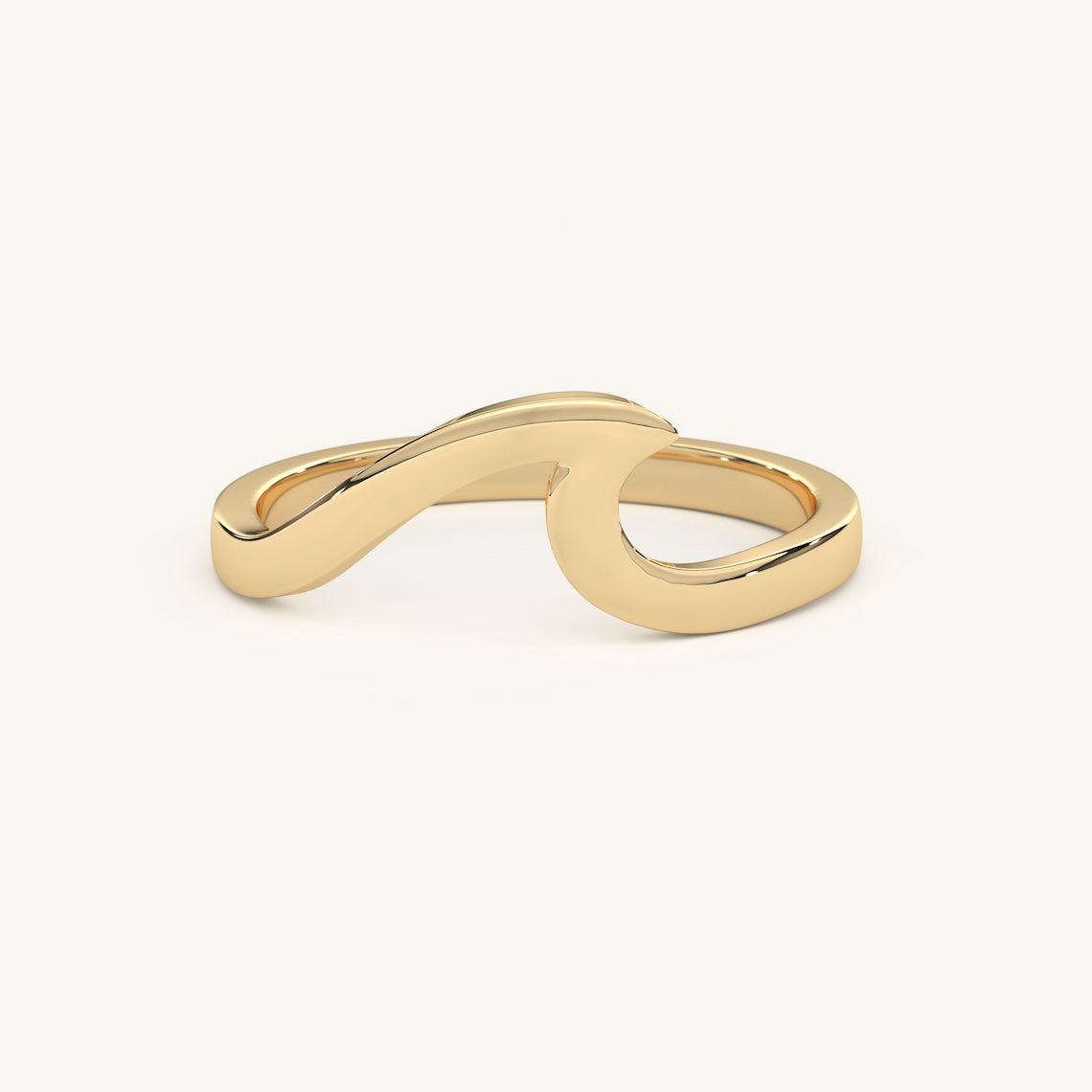 14k Gold Vermeil Wave Ring