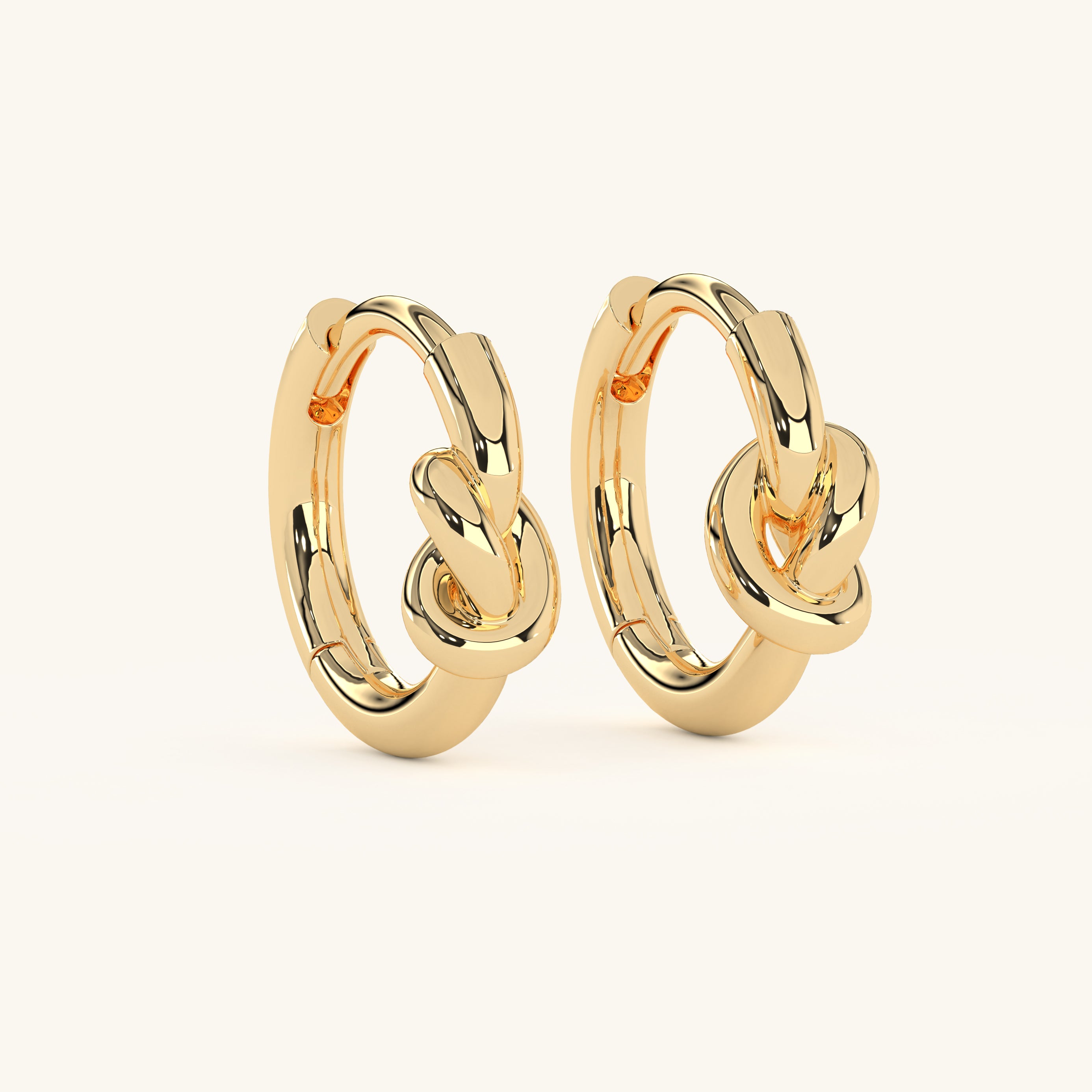 14k Gold Vermeil Knot Earring