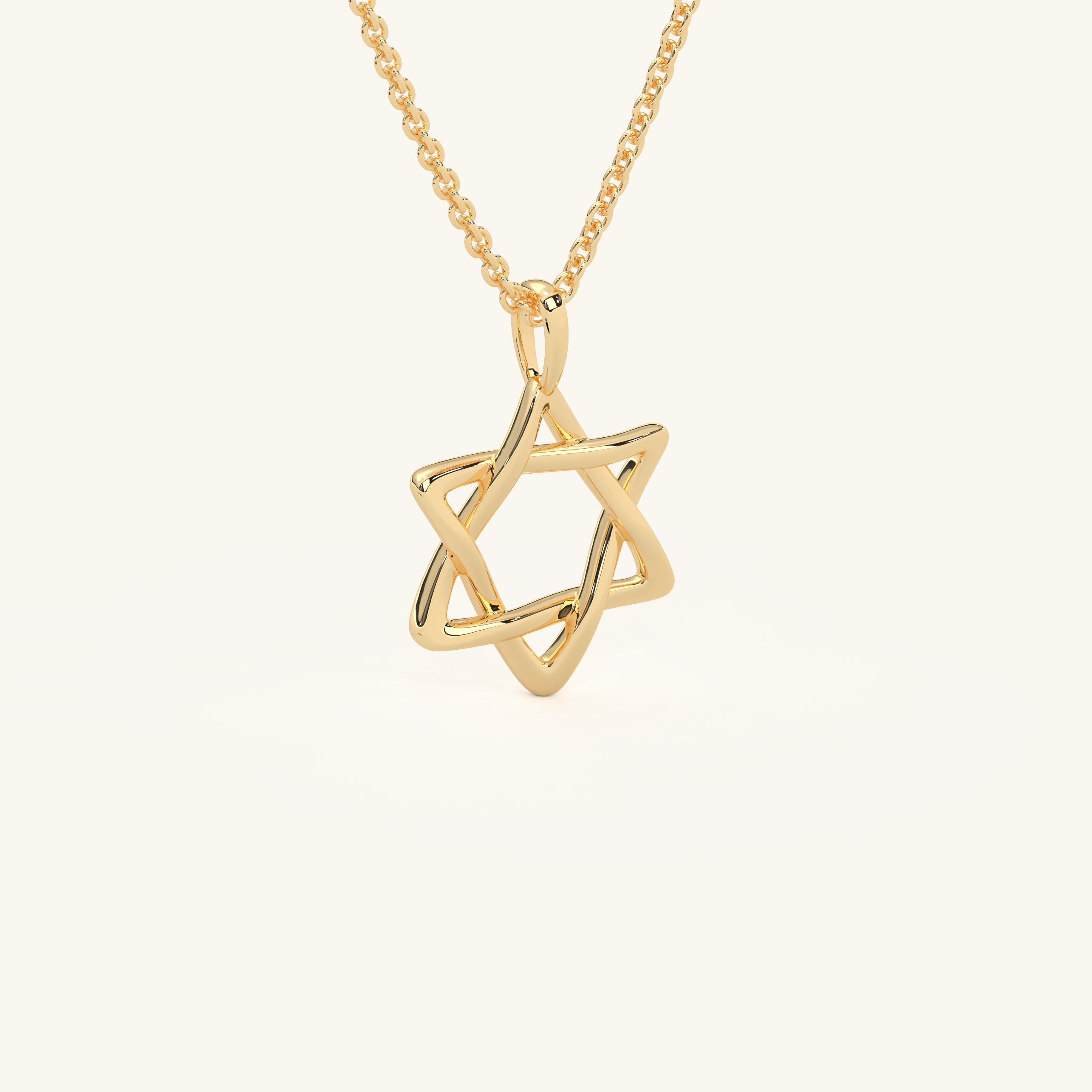 Star of David Necklace, 14K Gold Vermeil