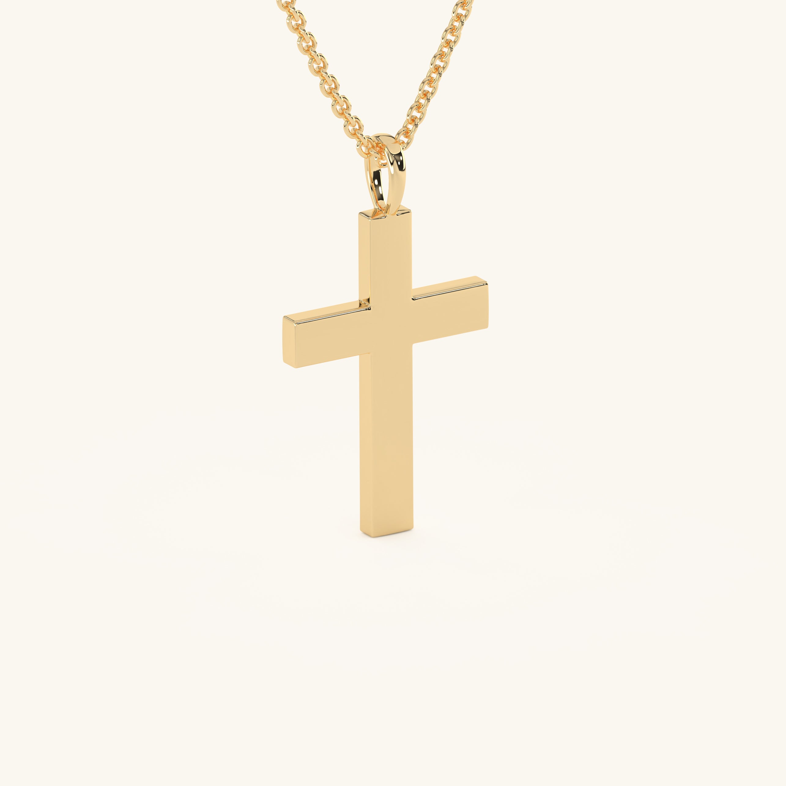 14k Gold Vermeil Cross Necklace